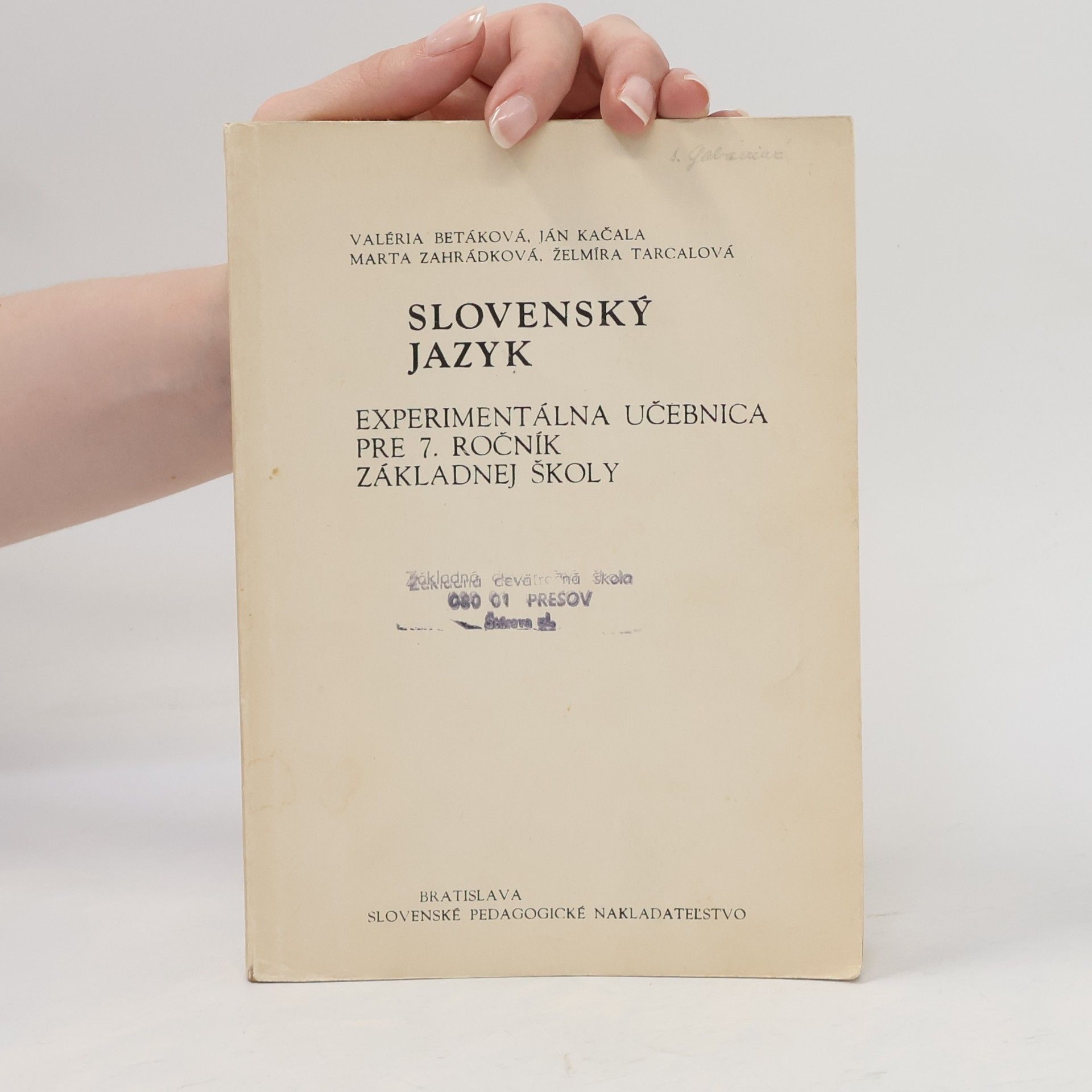 Valéria Betáková Slovenský jazyk