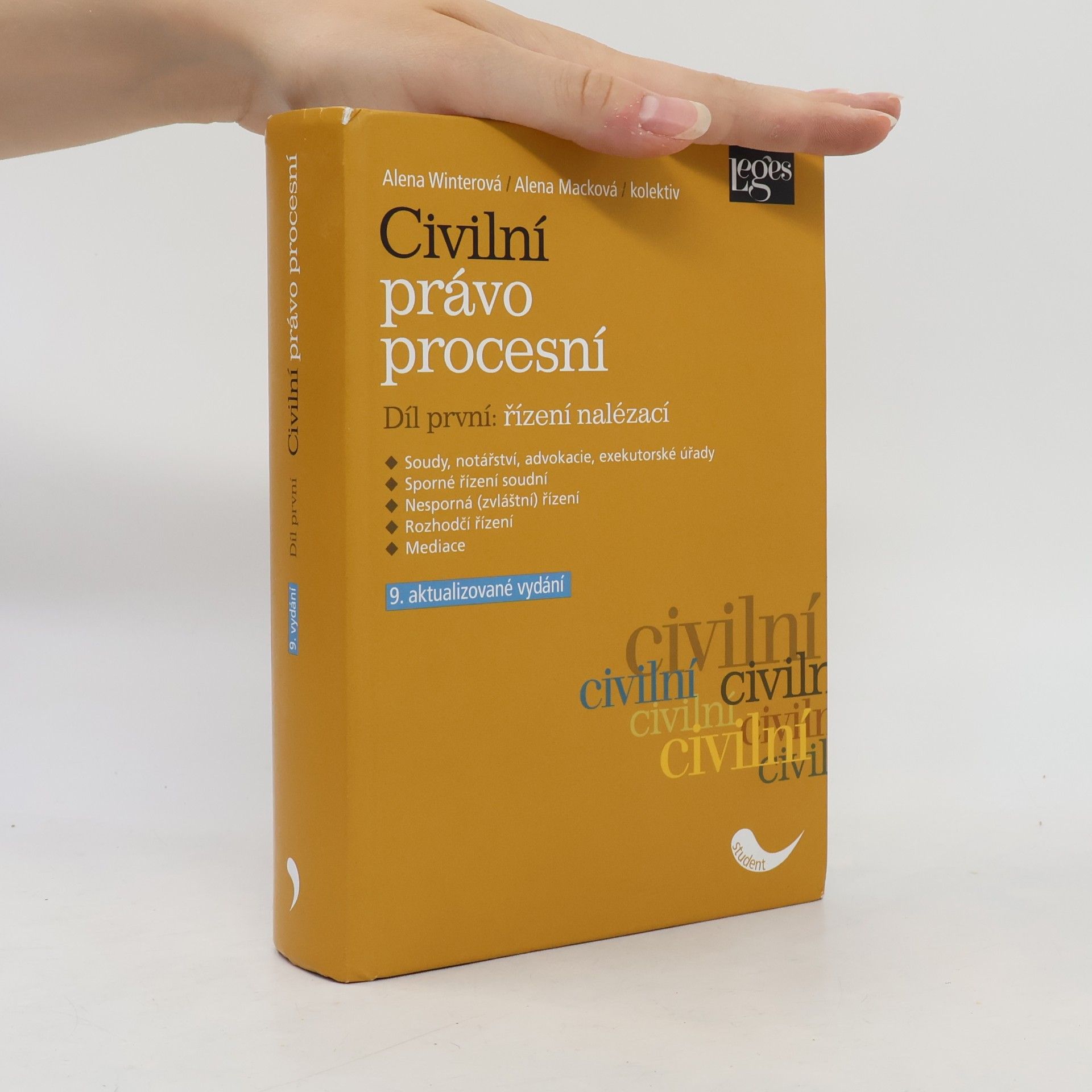 Alena Winterová Civilní právo procesní, díl první: Řízení nalézací