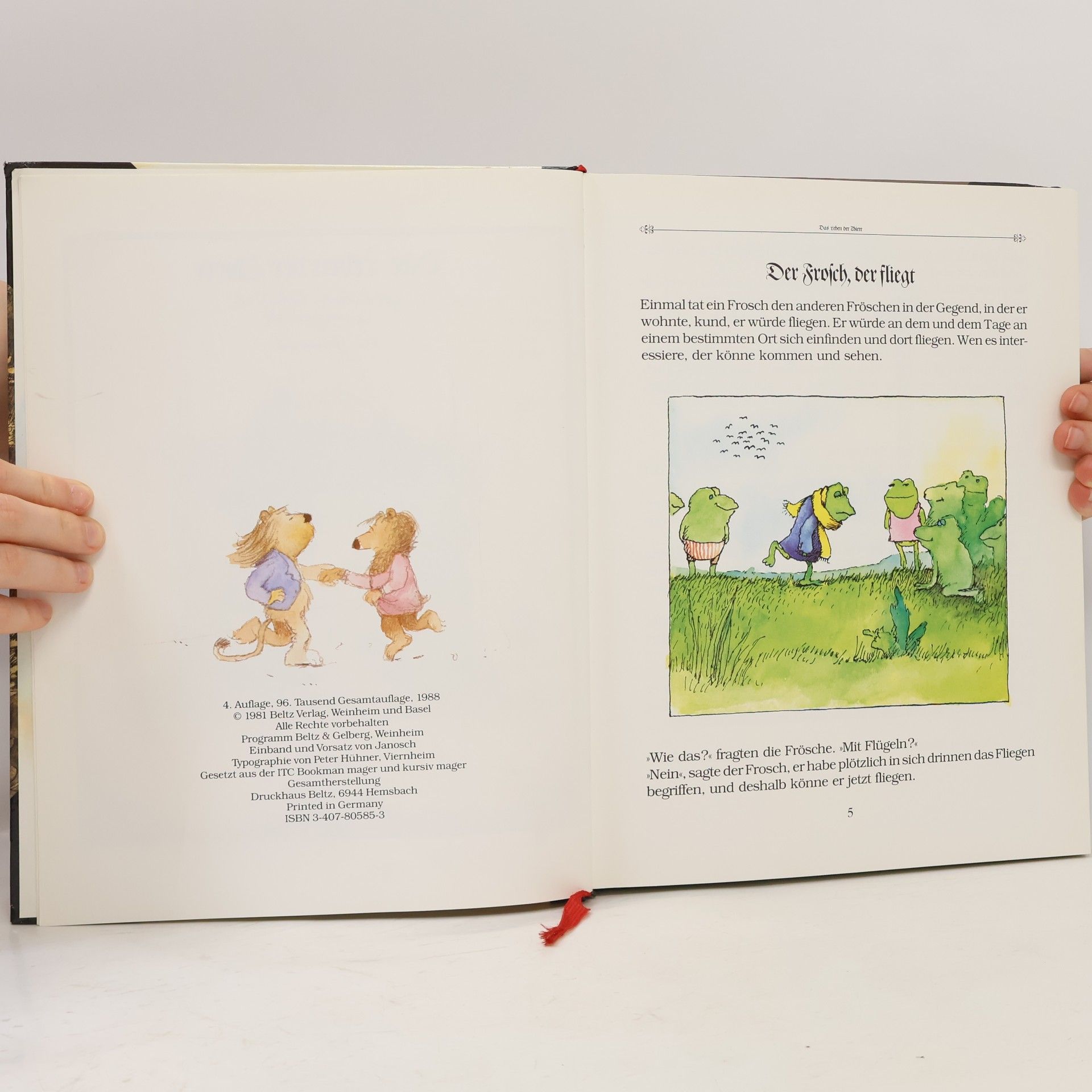 Janosch Das Leben der Thiere. Bilderbuch