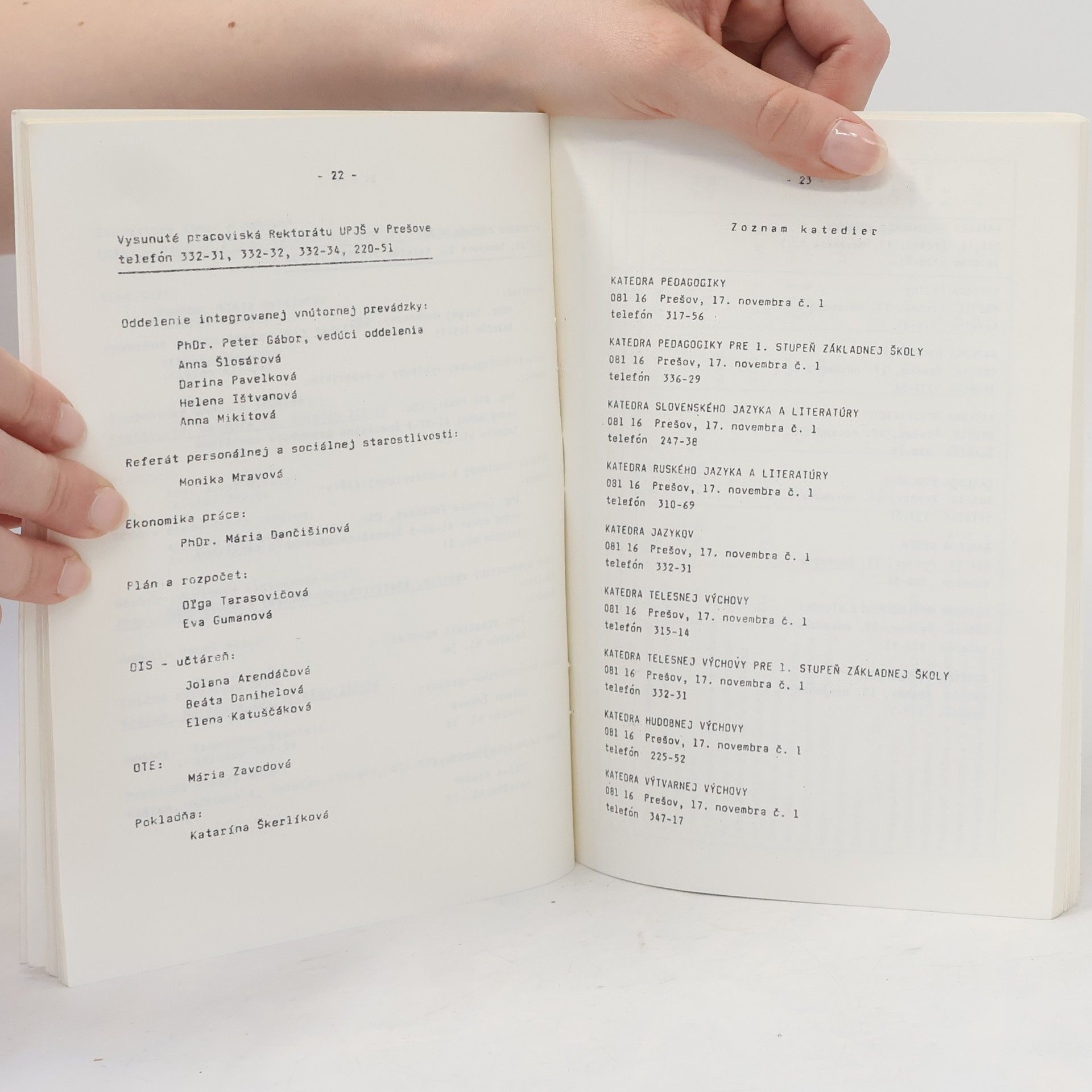 Kolektiv autorů Študijný program 1990-91