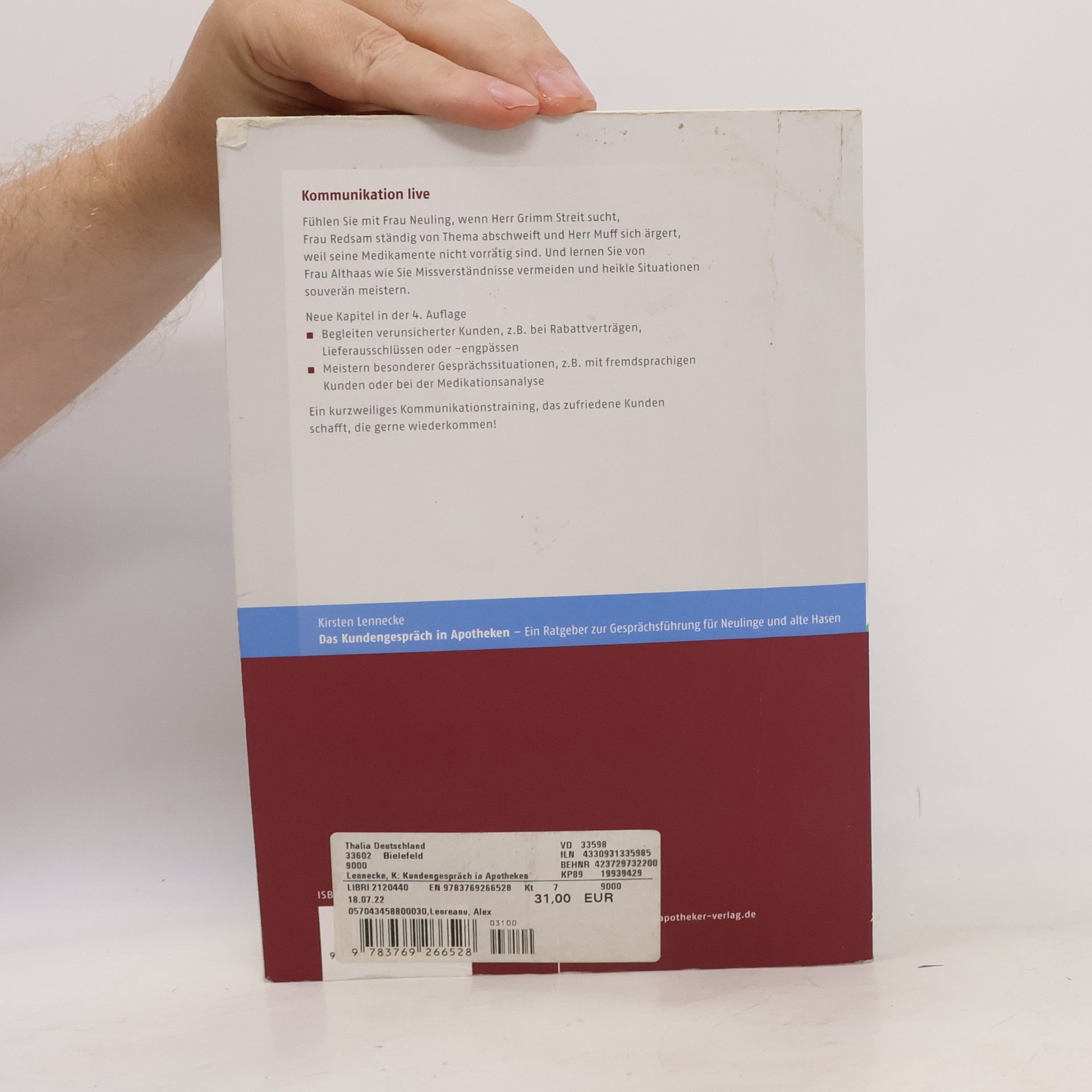 Kirsten Lennecke Das Kundengespräch in Apotheken