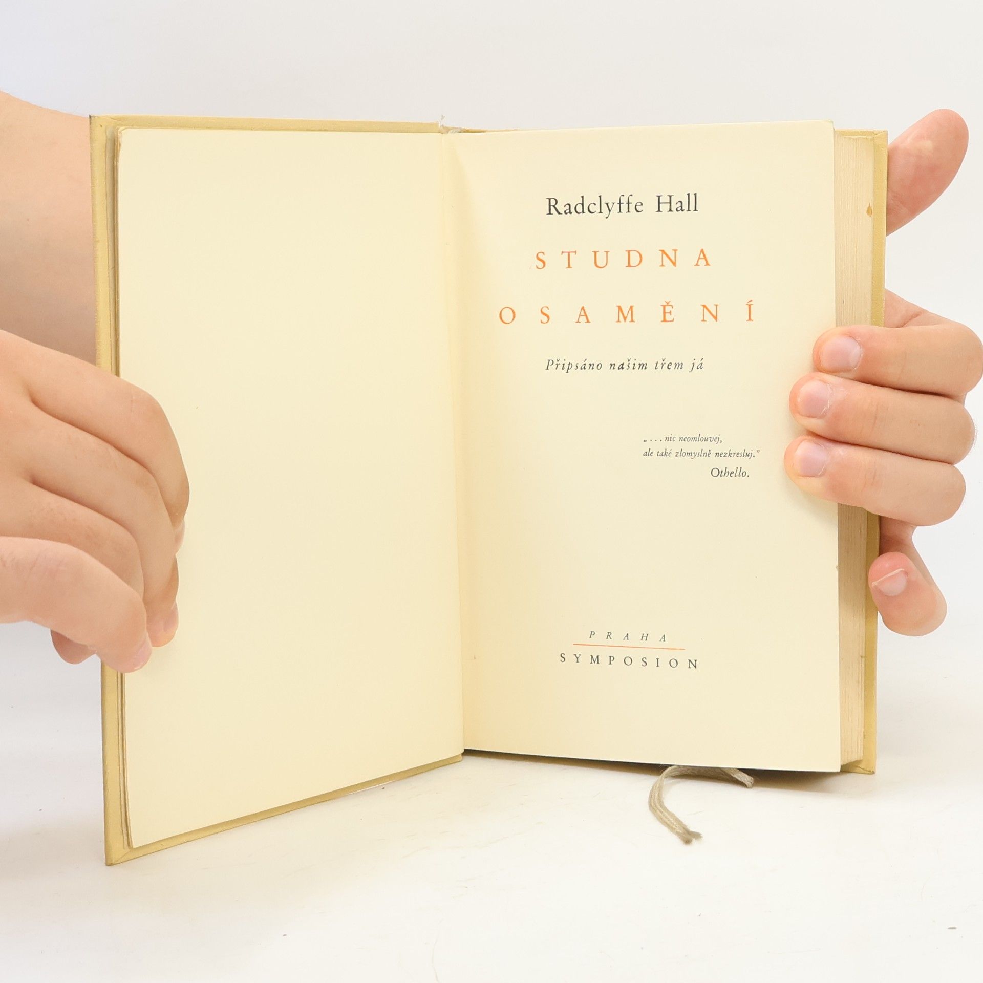 Radclyffe Hall Studna osamění