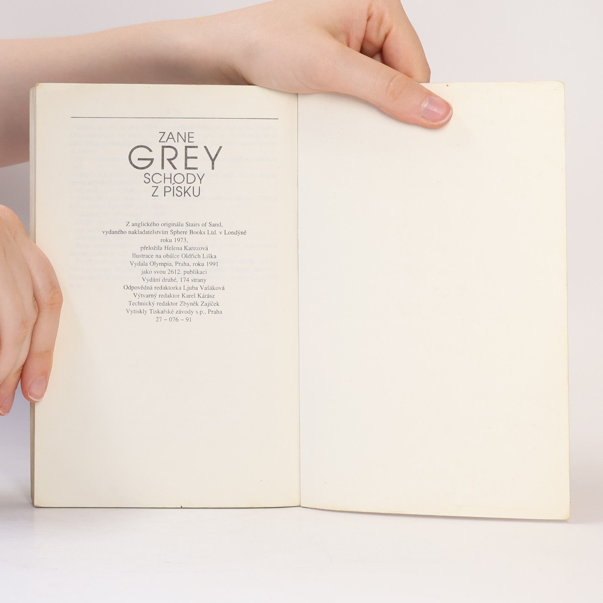 Zane Grey Schody z písku