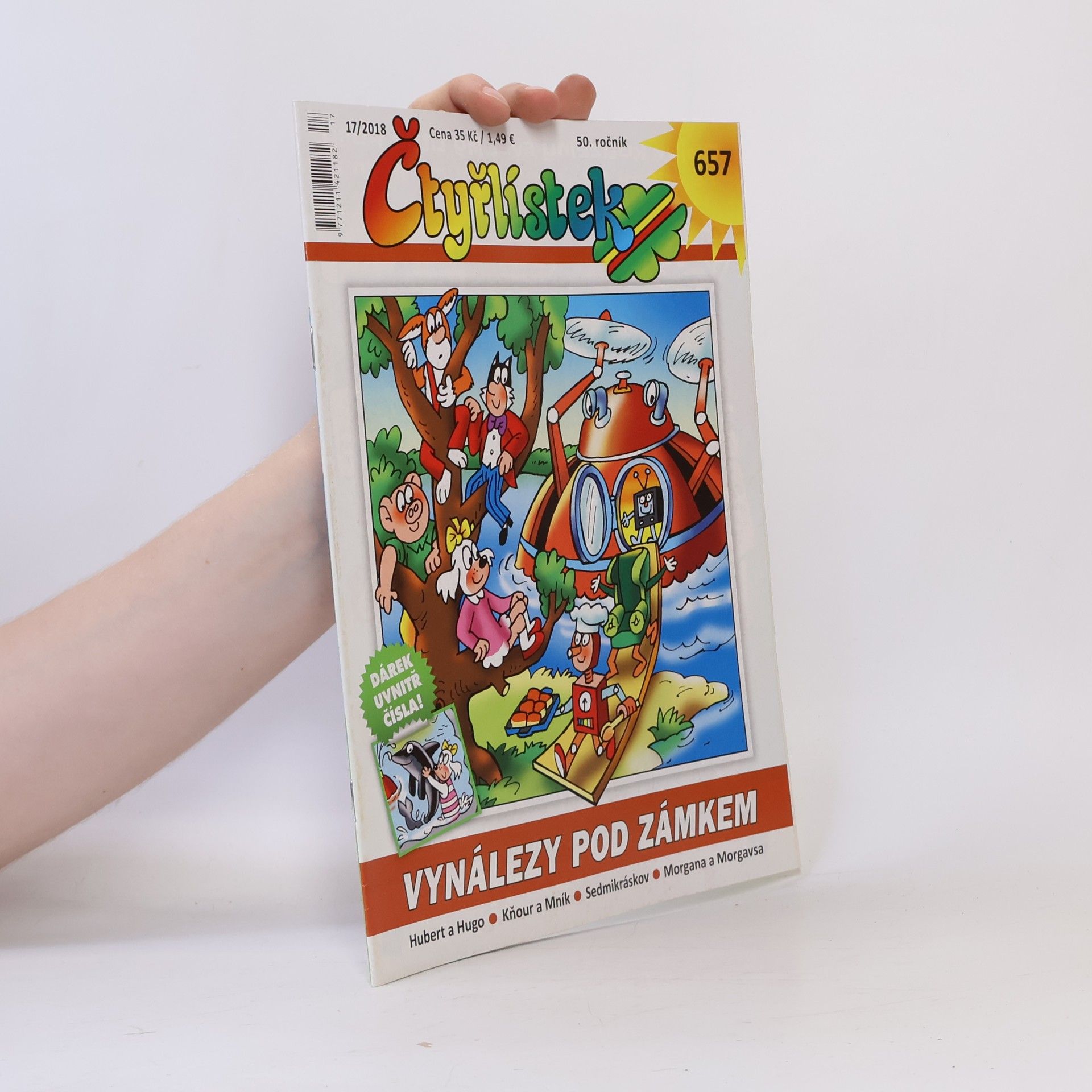 Kolektiv autorů Čtyřlístek 17/2018. Vynálezy pod zámkem