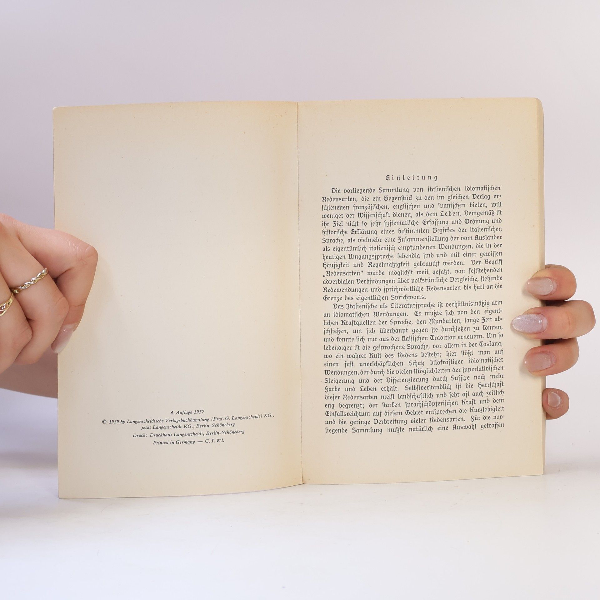 Werner Ross 1000 idiomatische Redensarten Italienisch