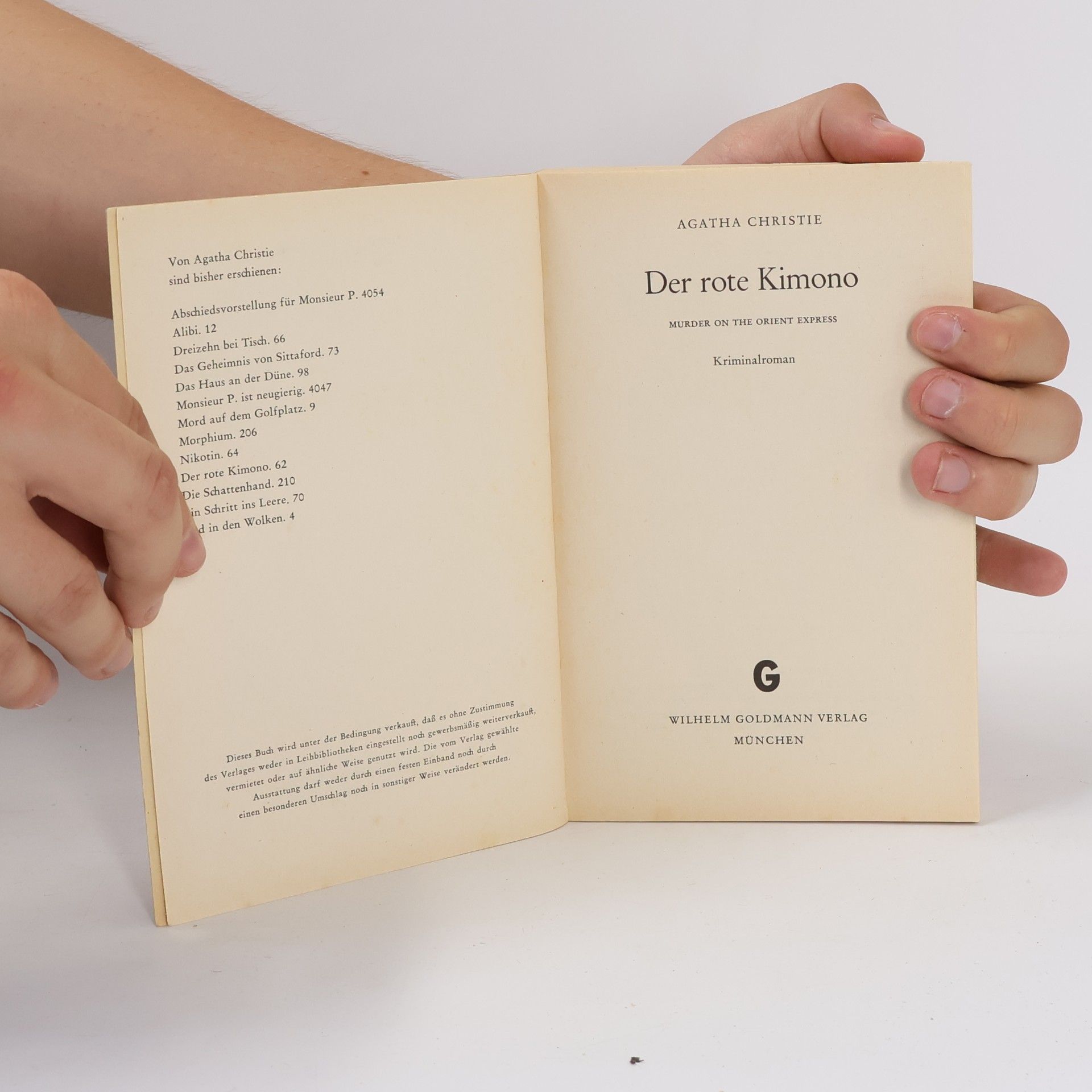 Agatha Christie Der rote Kimono