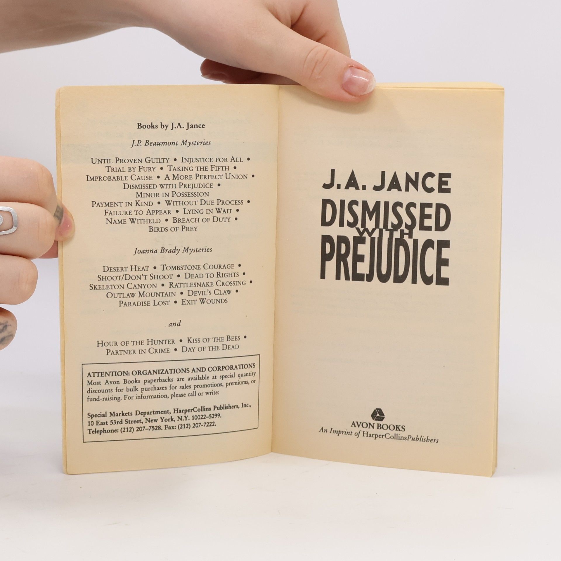 J. A. Jance Dismissed With Prejudice
