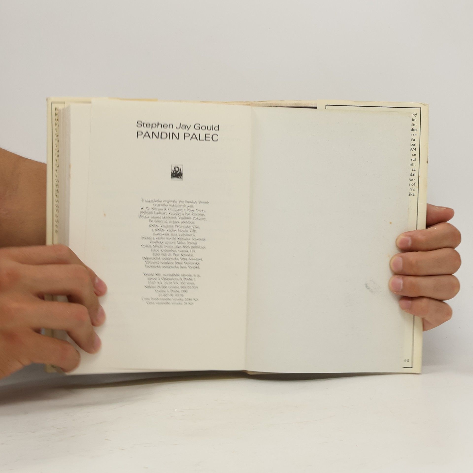 Gould Stephen Jay Pandin palec