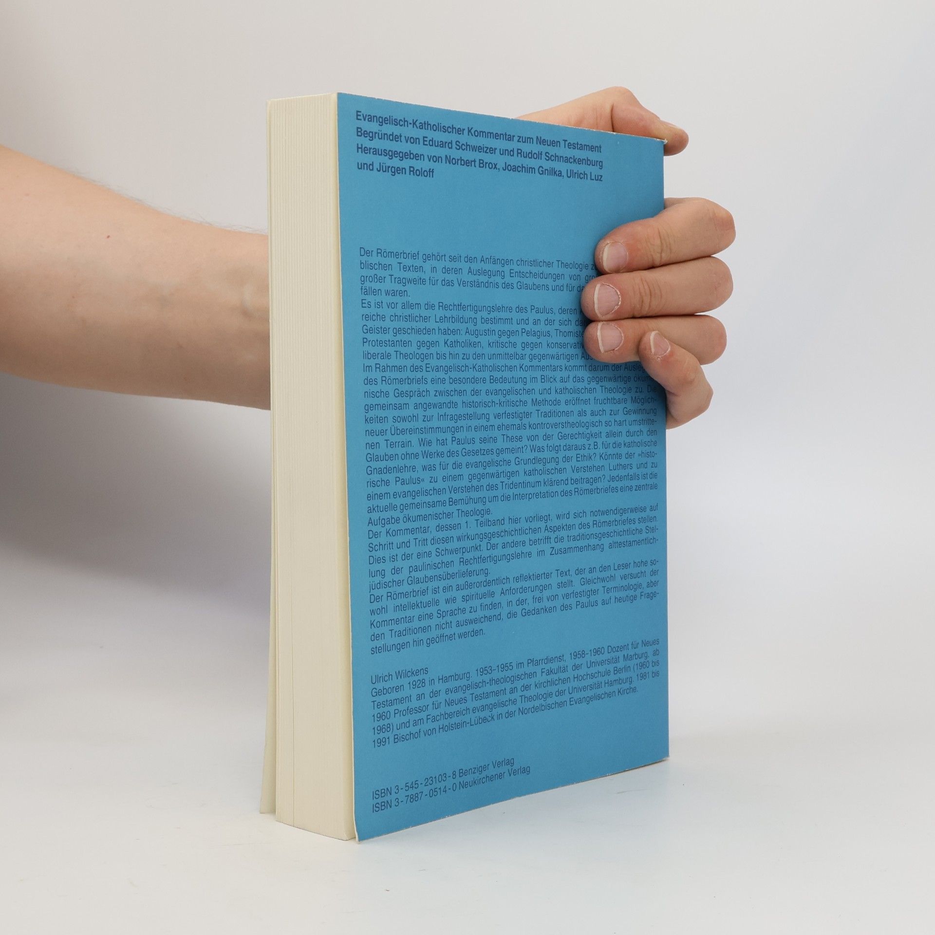 Ulrich Wilckens Der Brief an die Römer. Röm 1-5