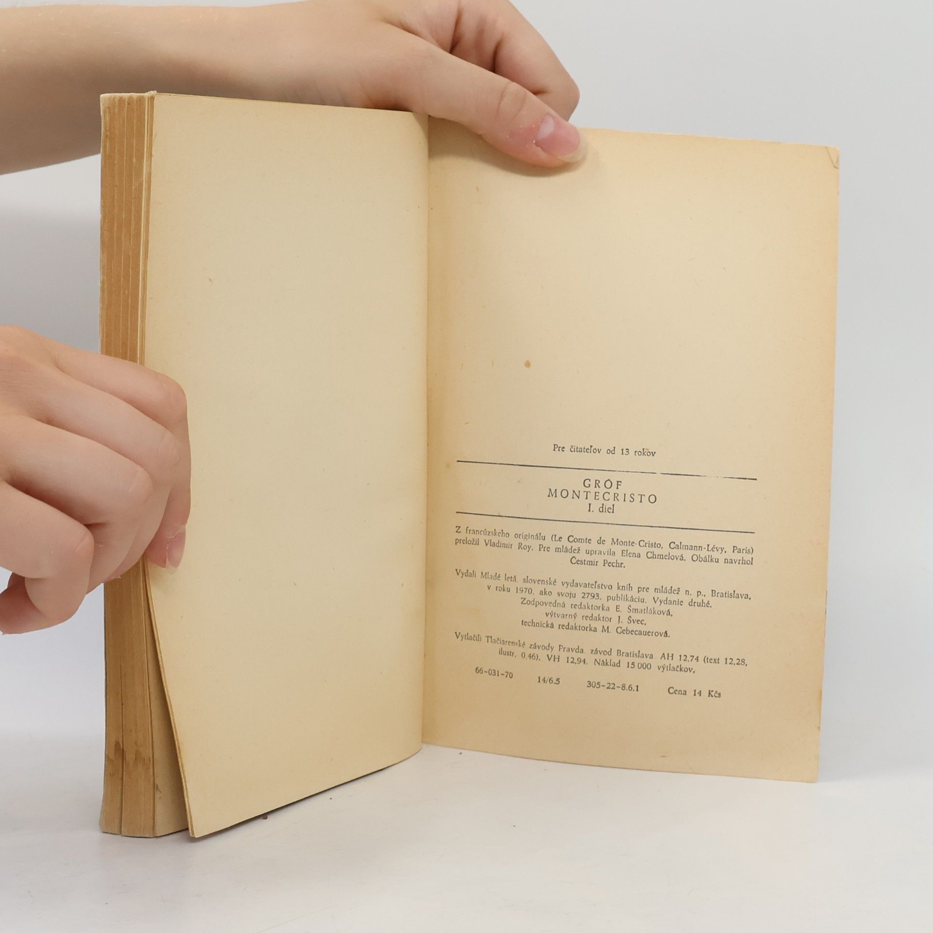 Alexandre Dumas starší Gróf Monte Cristo I