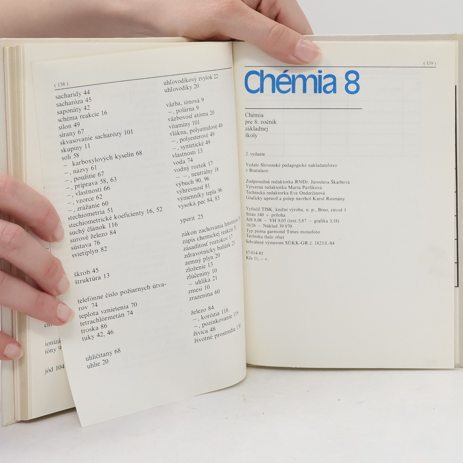 Various authors Chémia pre 8. ročník základnej školy