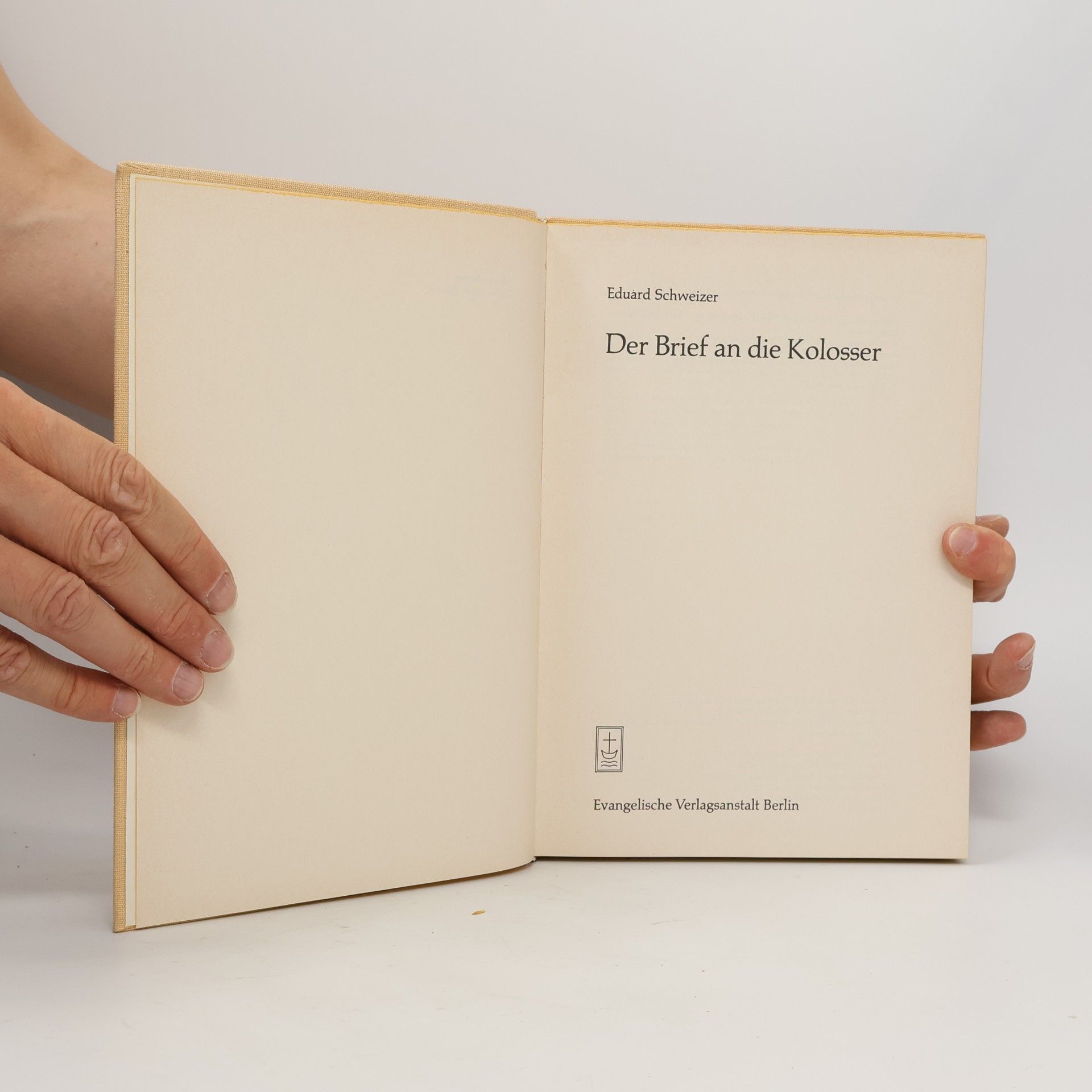 Eduard Schweizer Der Brief an die Kolosser