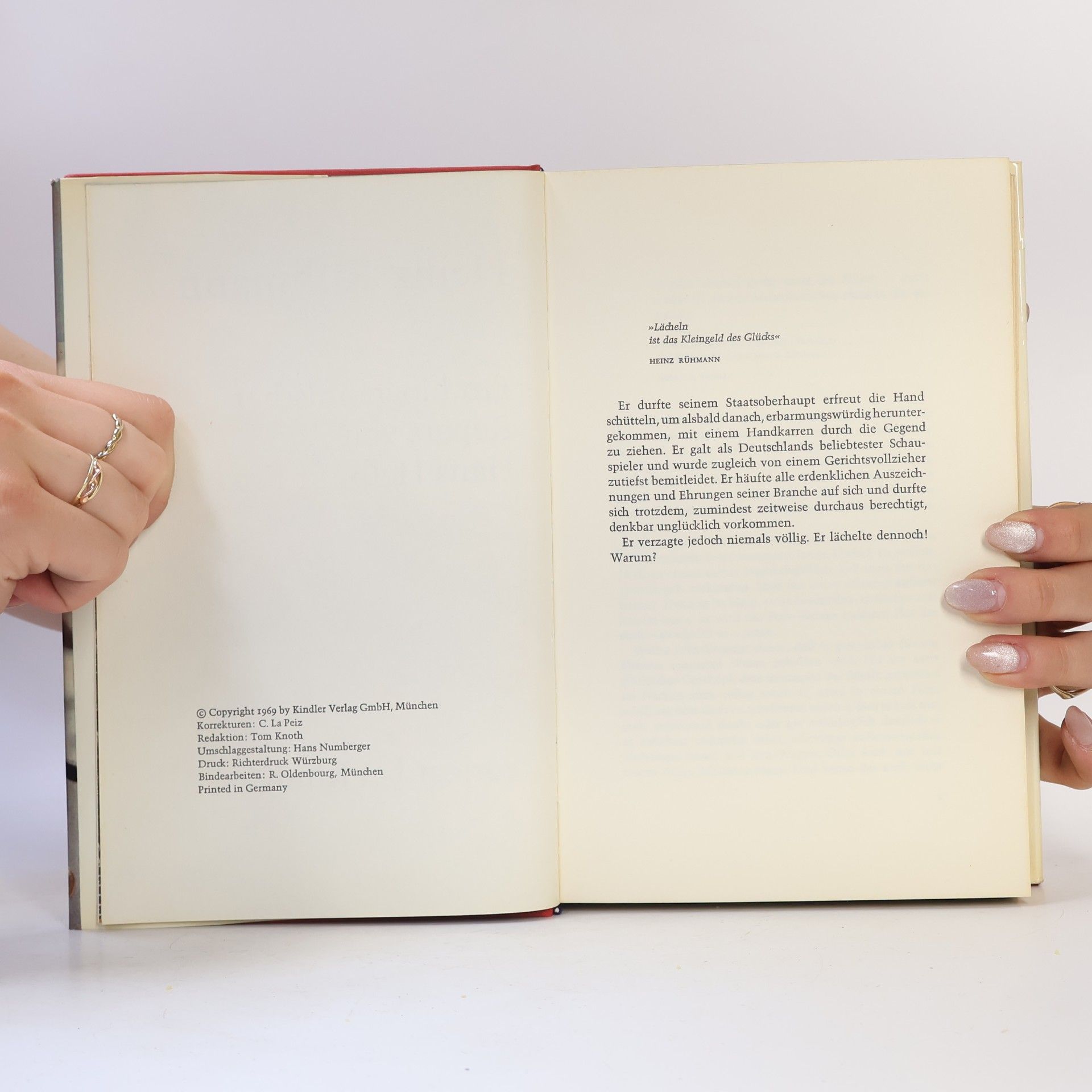 Hans Hellmut Kirst Heinz Rühmann. Ein biographischer Report