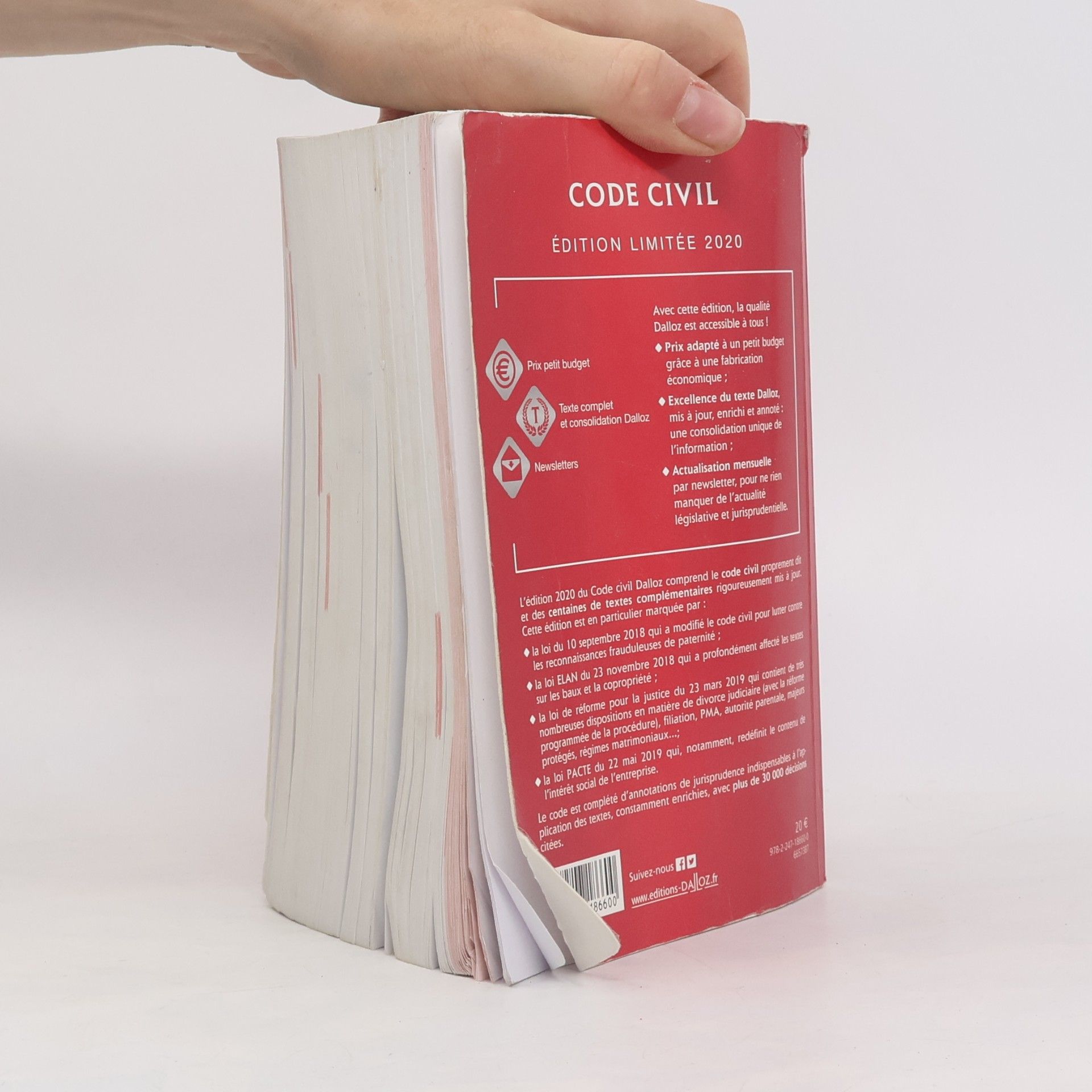 Georges Wiederkehr Code civil 2020 annoté. Édition limitée - 119e éd.