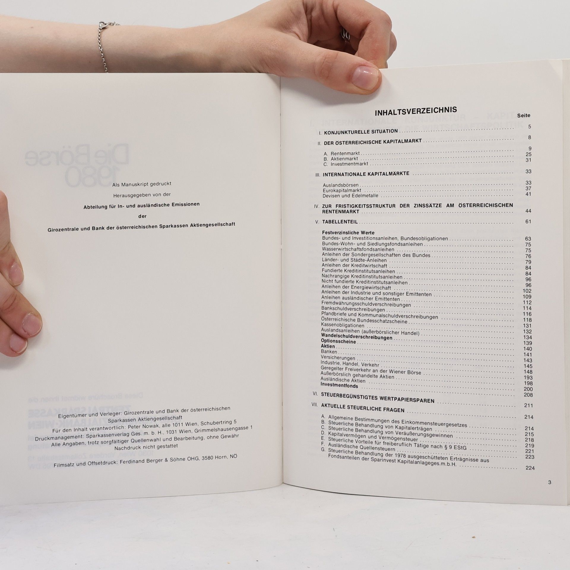 Collectif d'auteurs Die Börse 1980