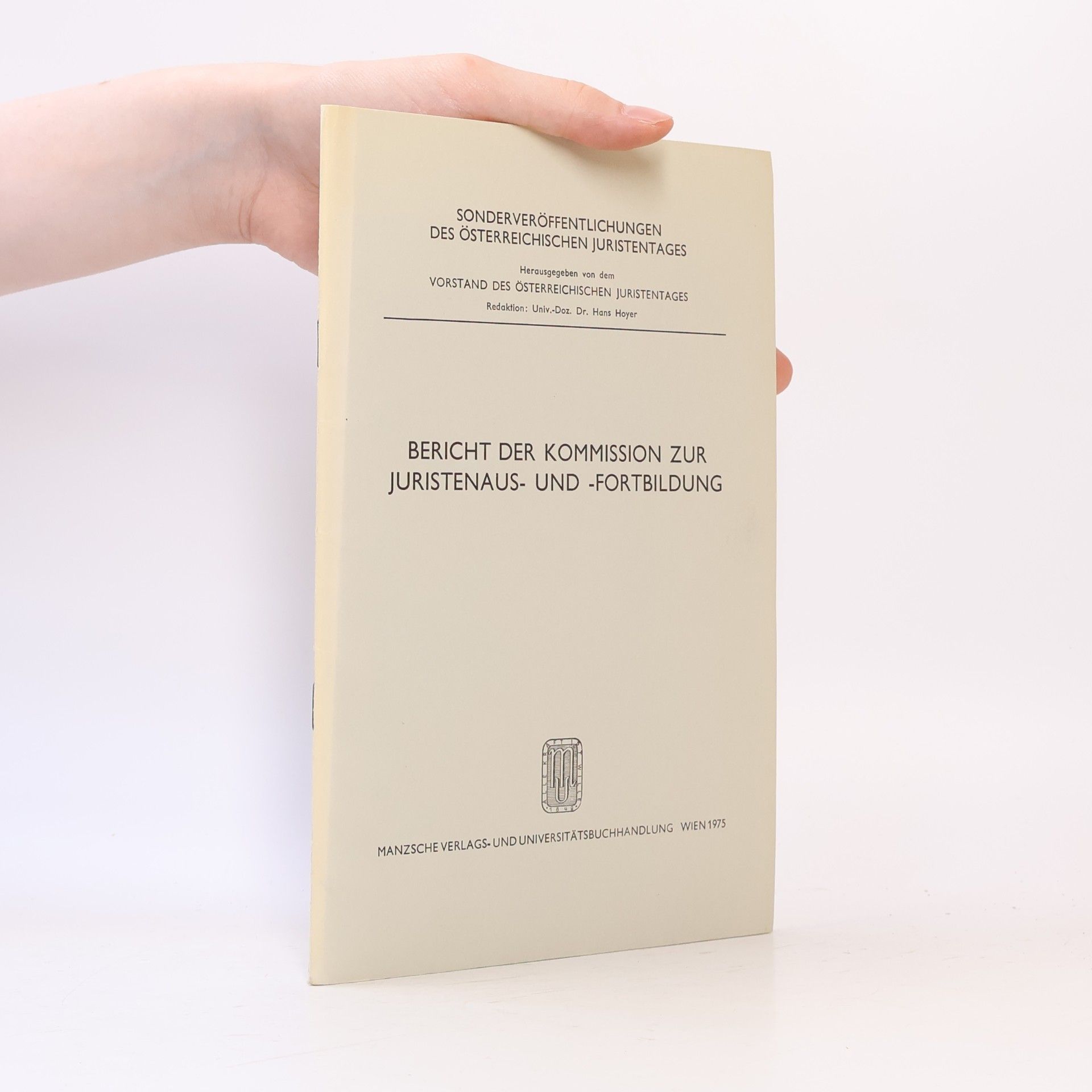 Hans Hoyer Bericht der Kommission zur Juristenaus- und -fortbildung