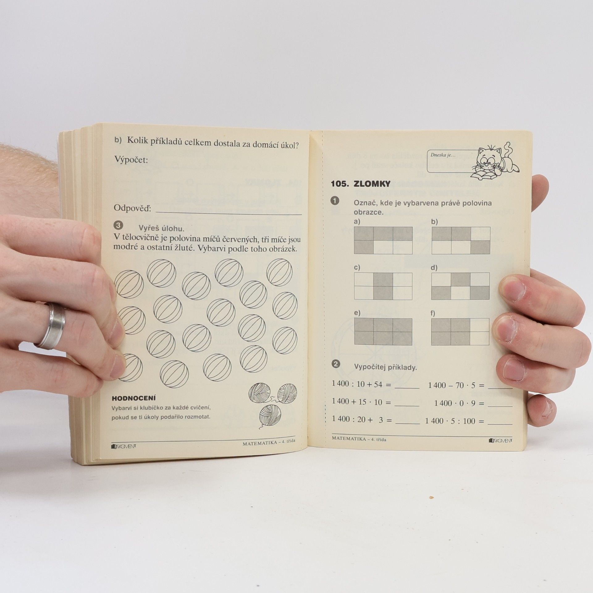 Eva Bezoušková Pětiminutovky pro ZŠ : matematika - 4. třída