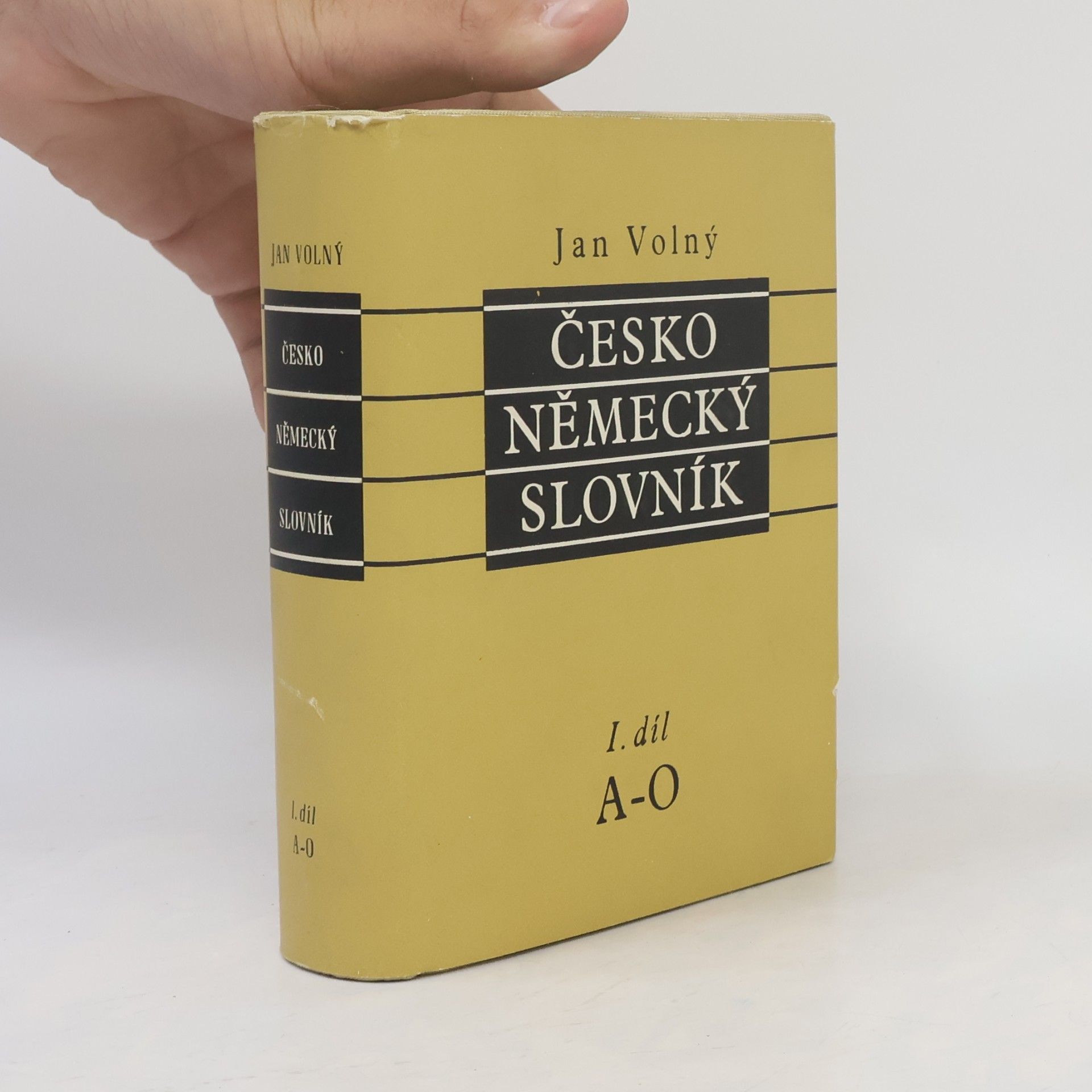Volný Jan Česko-německý slovník A-O. 1.díl