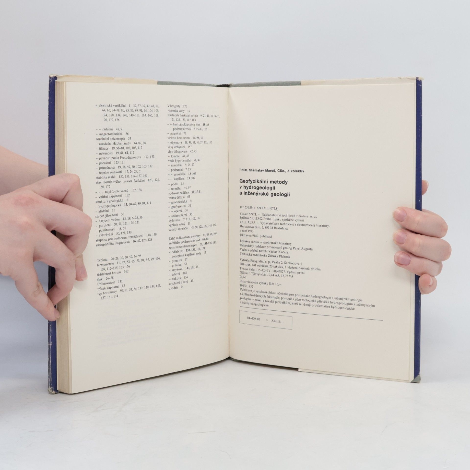 Various authors Geofyzikální metody v hydrogeologii a inženýrské geologii