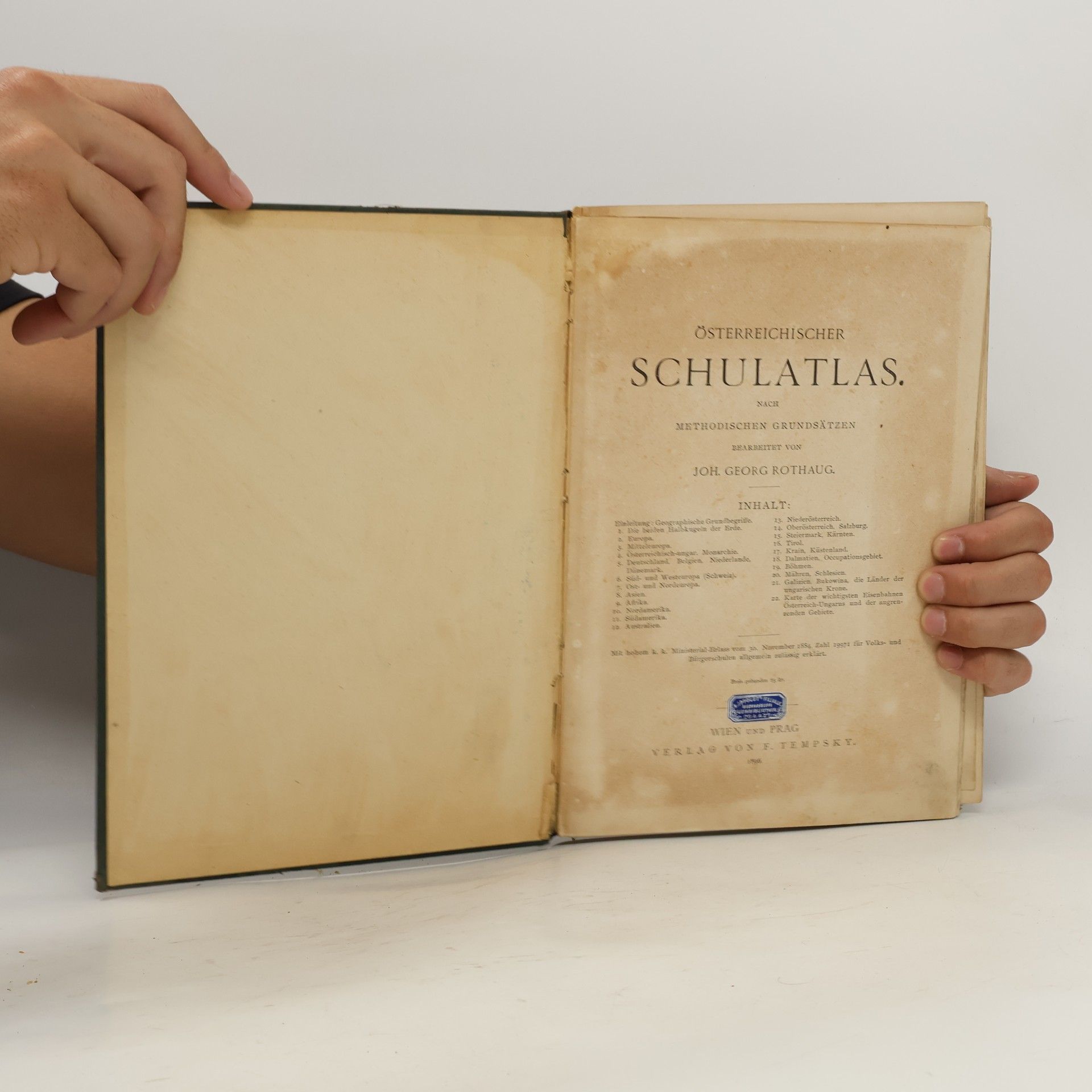 Johann Georg Rothaug Österreichischer Schulatlas
