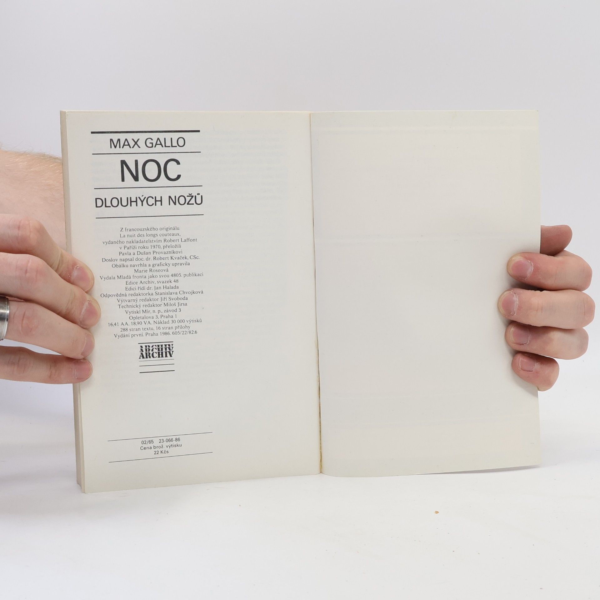 Max Gallo Noc dlouhých nožů