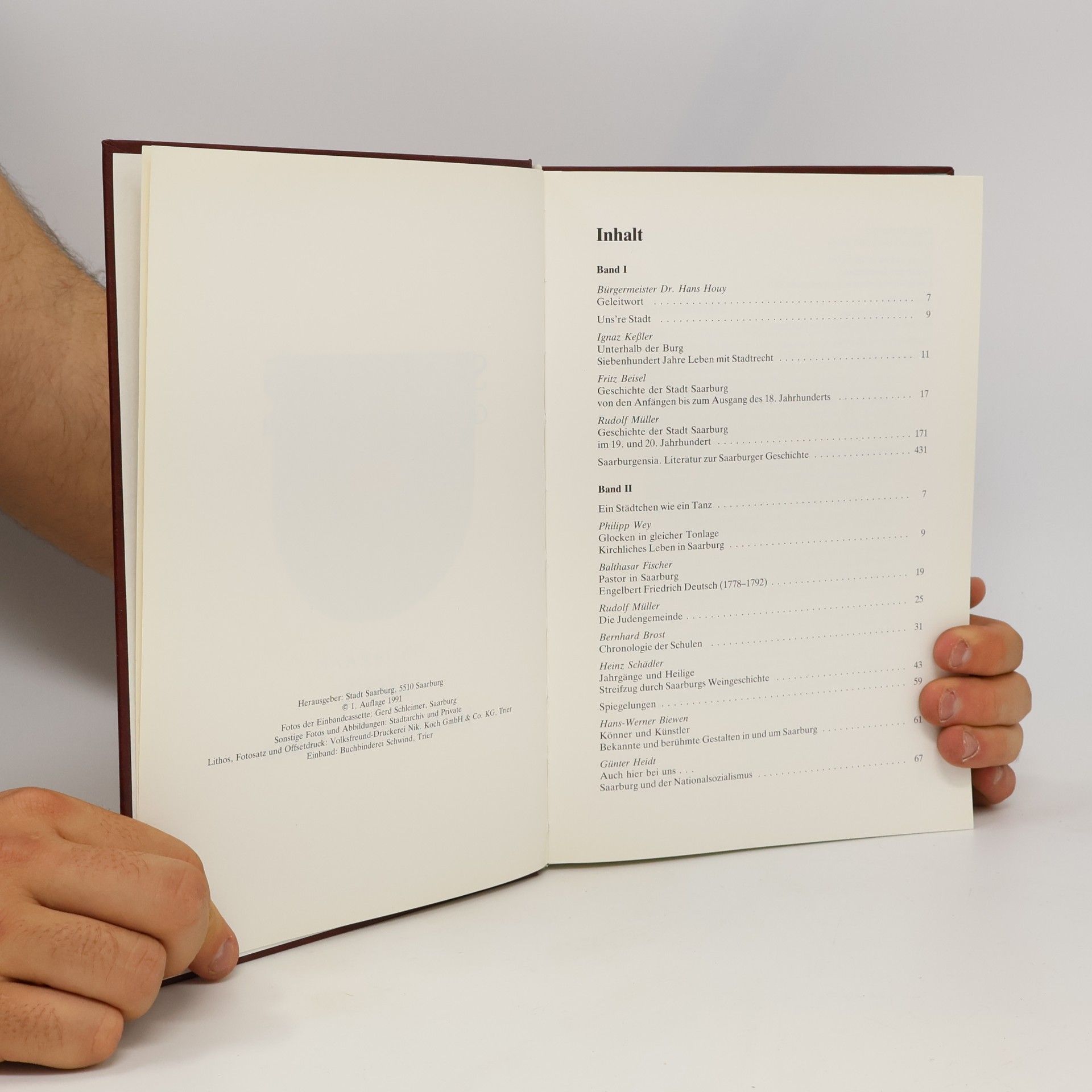 Autorenkollektiv Saarburg – Geschichte einer Stadt I.-II.