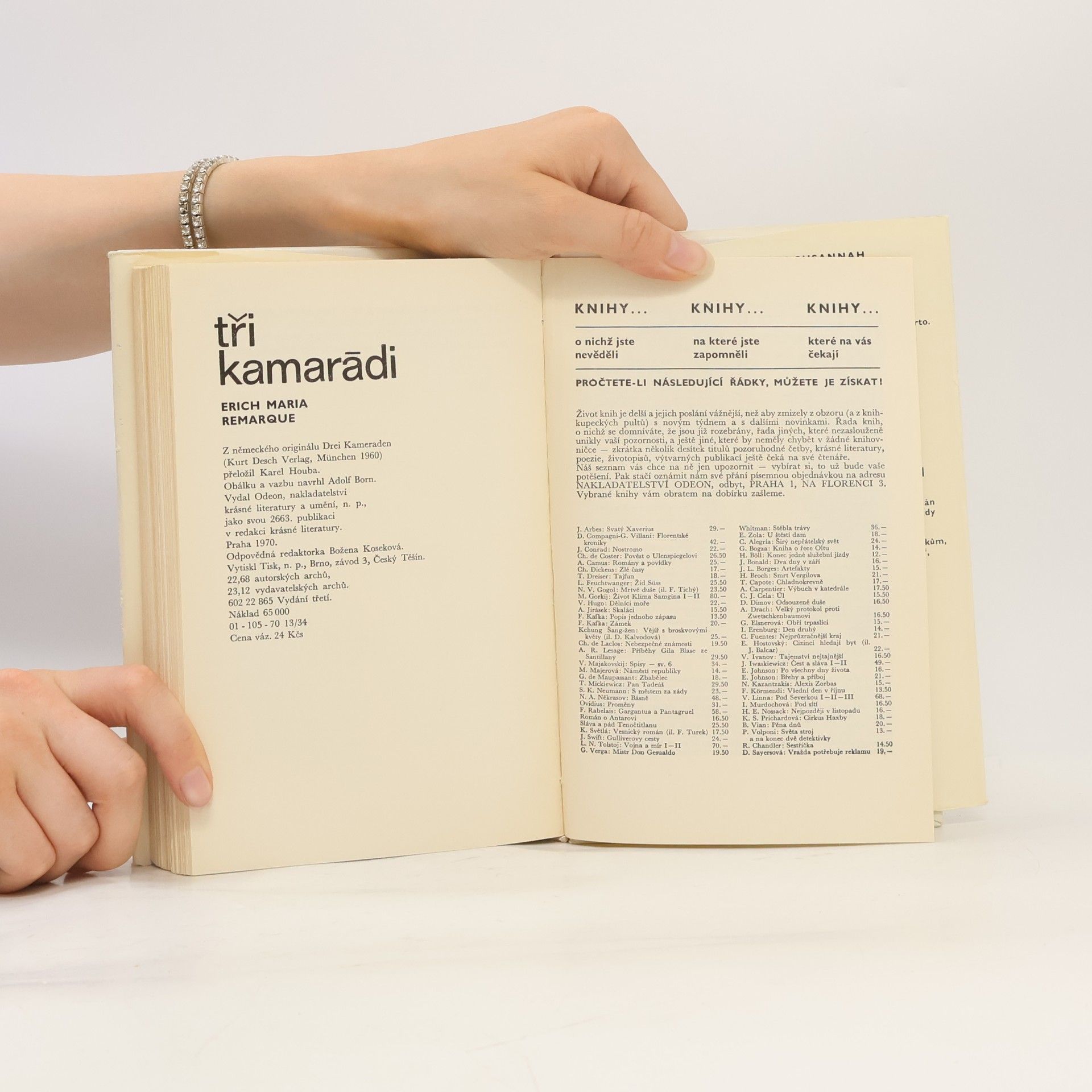 Erich Maria Remarque Tři kamarádi