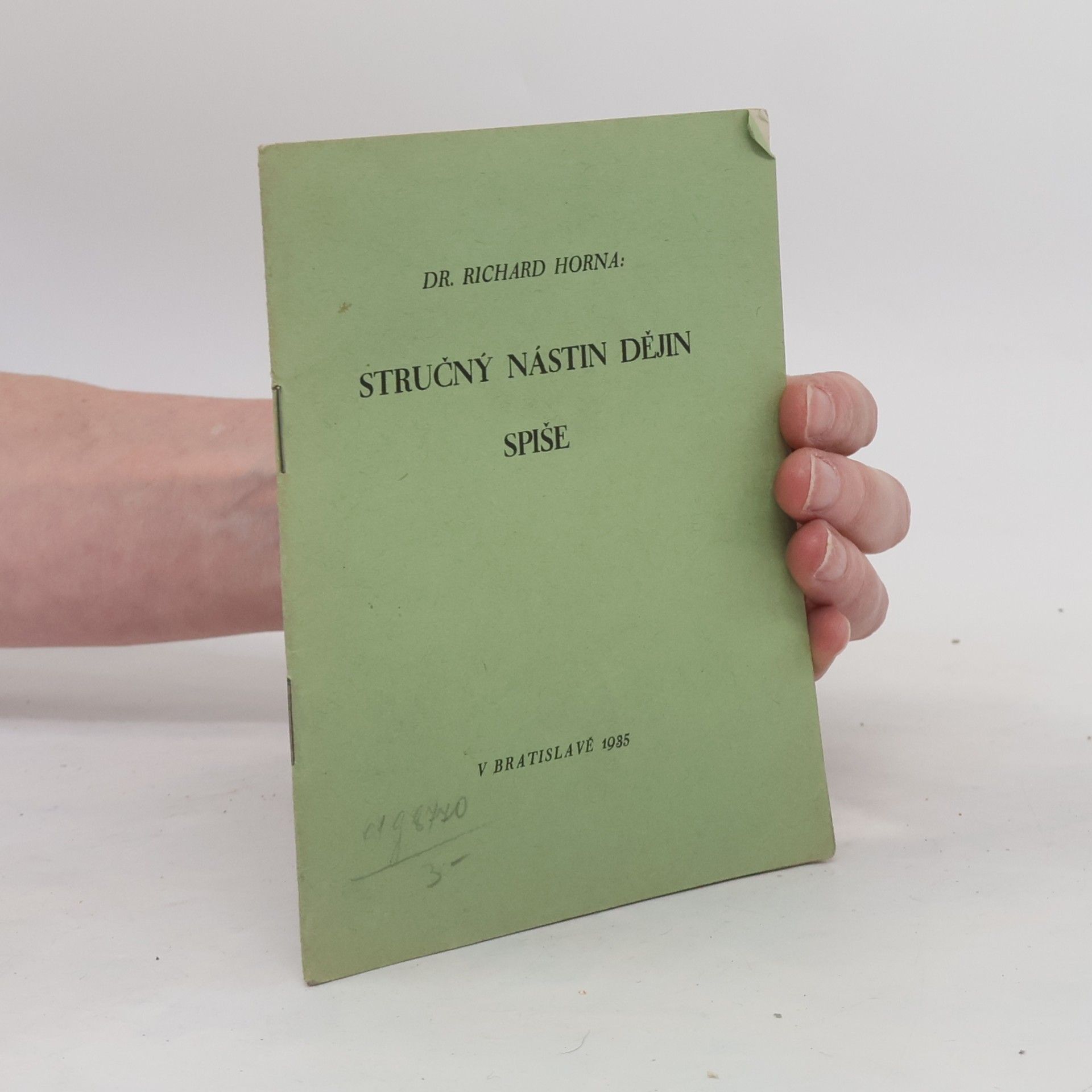 Richard Horna Stručný nástin dějin Spiše