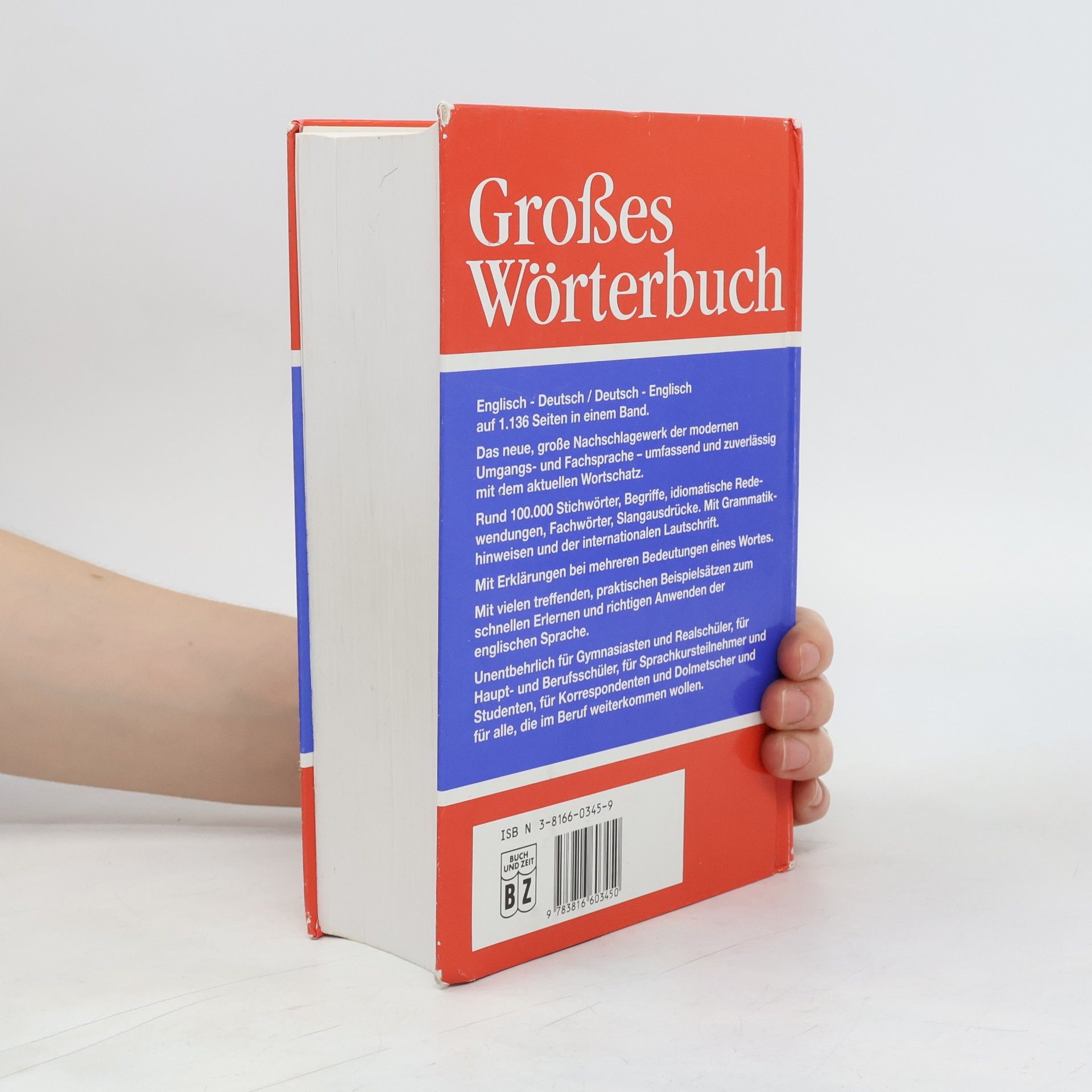 Barry Sandoval Großes Wörterbuch Englisch - Deutsch, Deutsch - Englisch