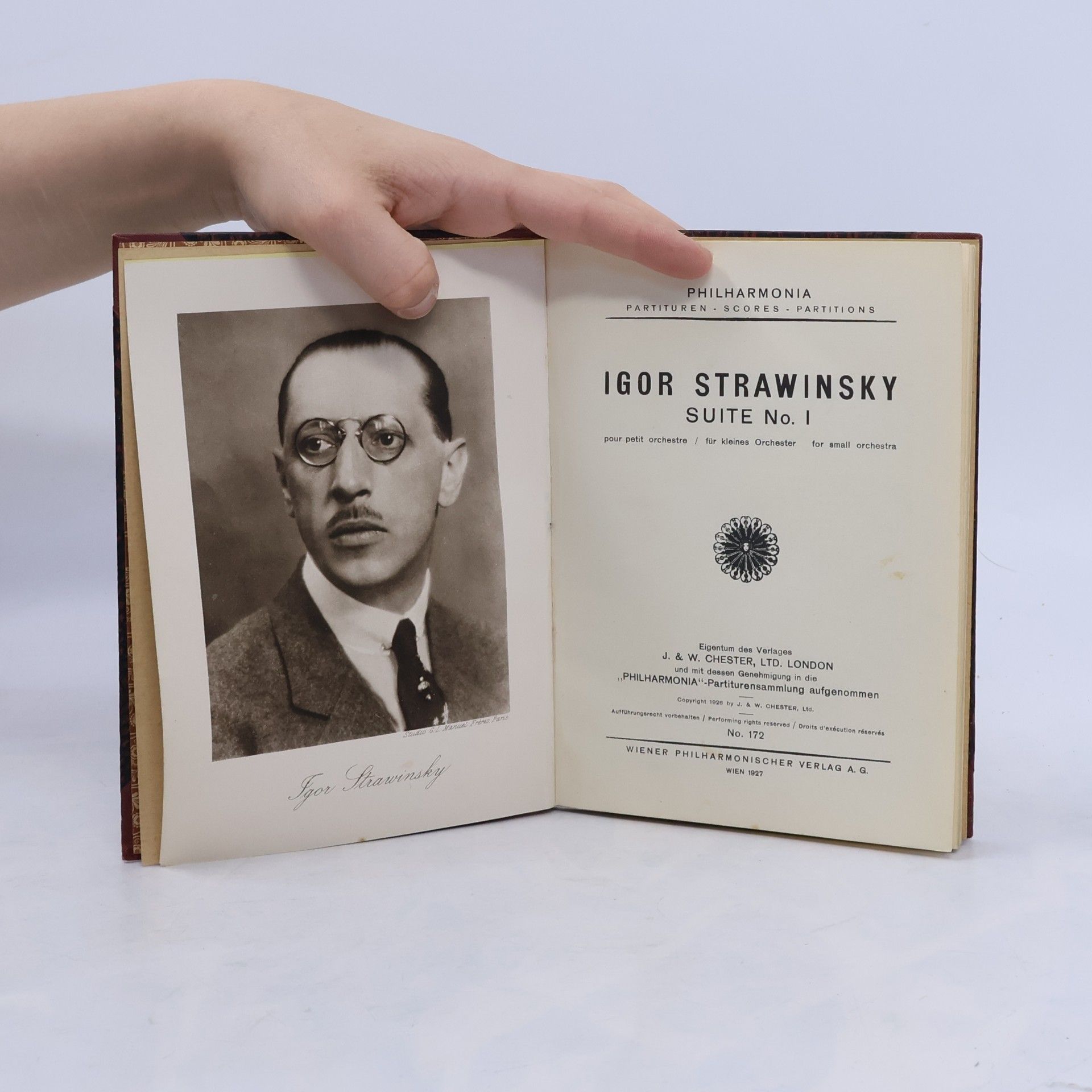 Igor Fjodorovič Stravinskij Suite No. 1