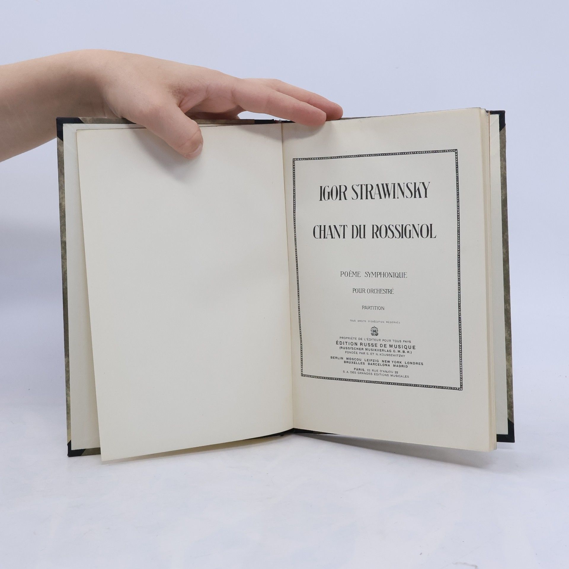 Igor Stravinsky Chant du Rossignol