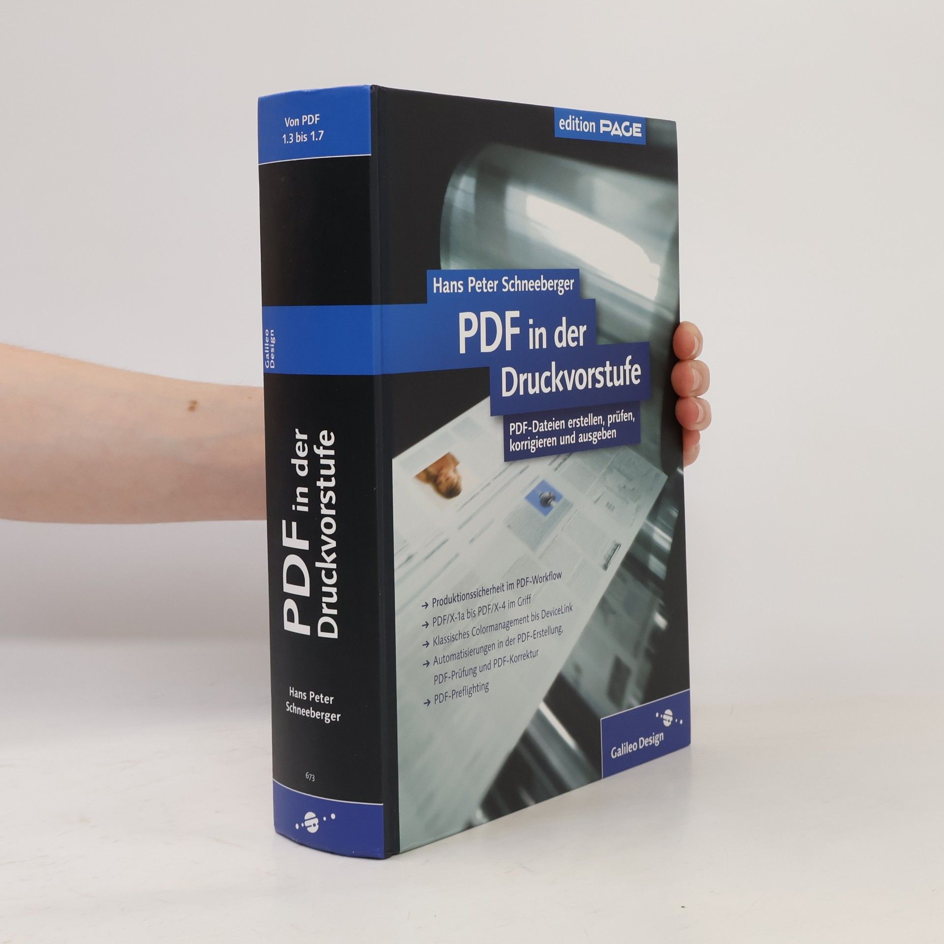 Hans Peter Schneeberger PDF in der Druckvorstufe