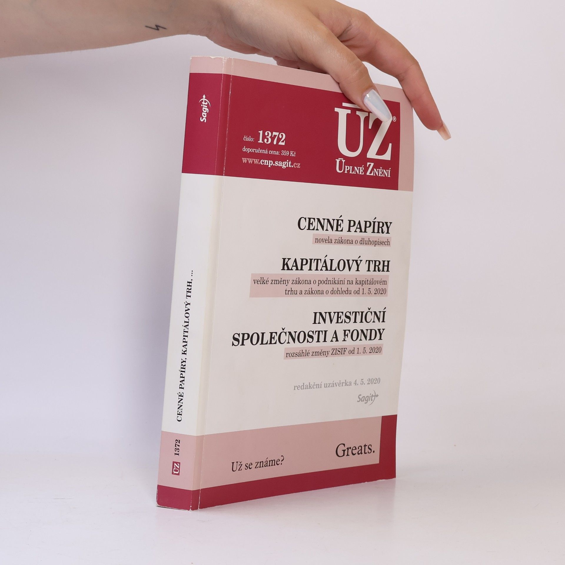 Autorenkollektiv Cenné papíry ; Kapitálový trh ; Investiční společnosti a fondy [ÚZ 2020 č. 1372]