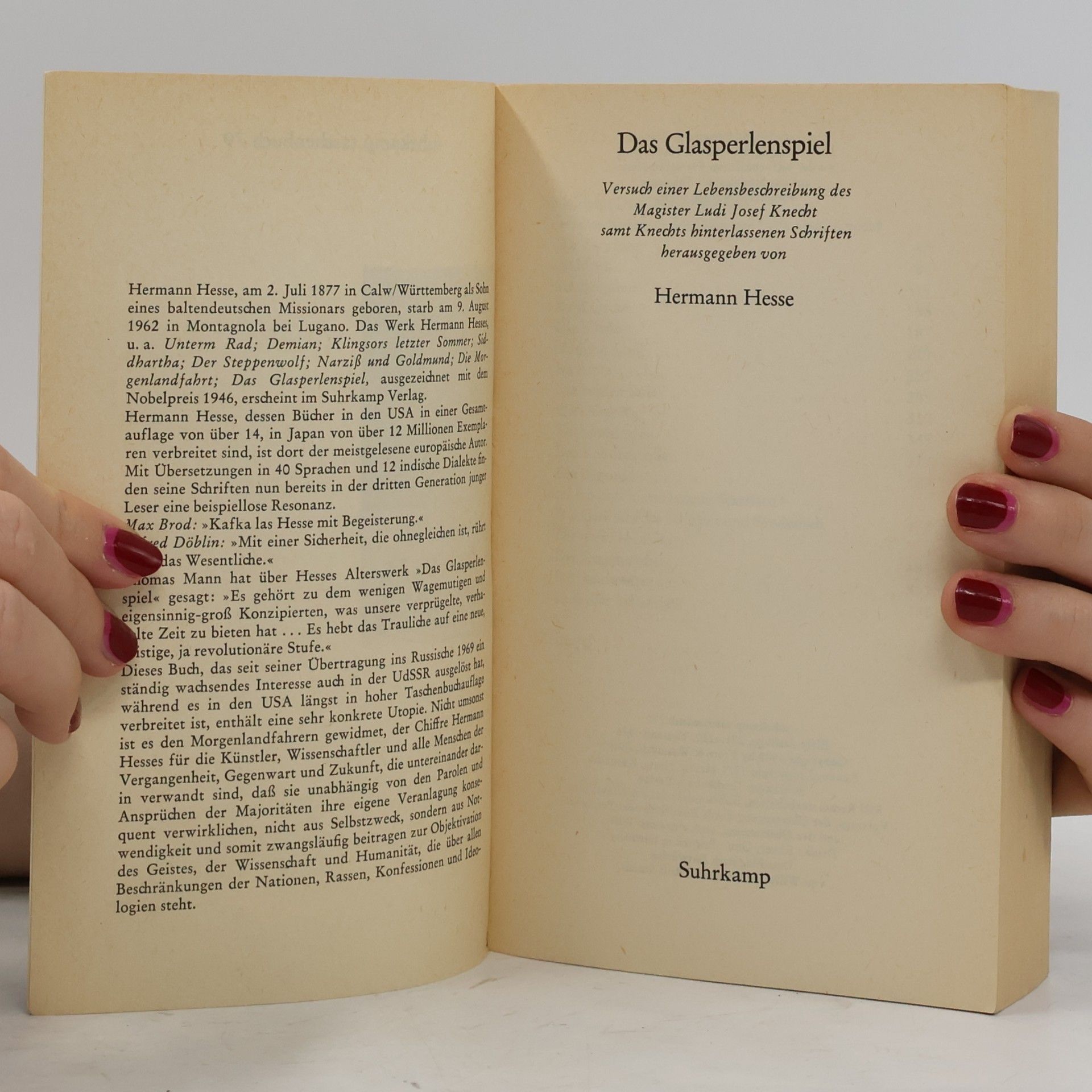 Hermann Hesse Das Glasperlenspiel
