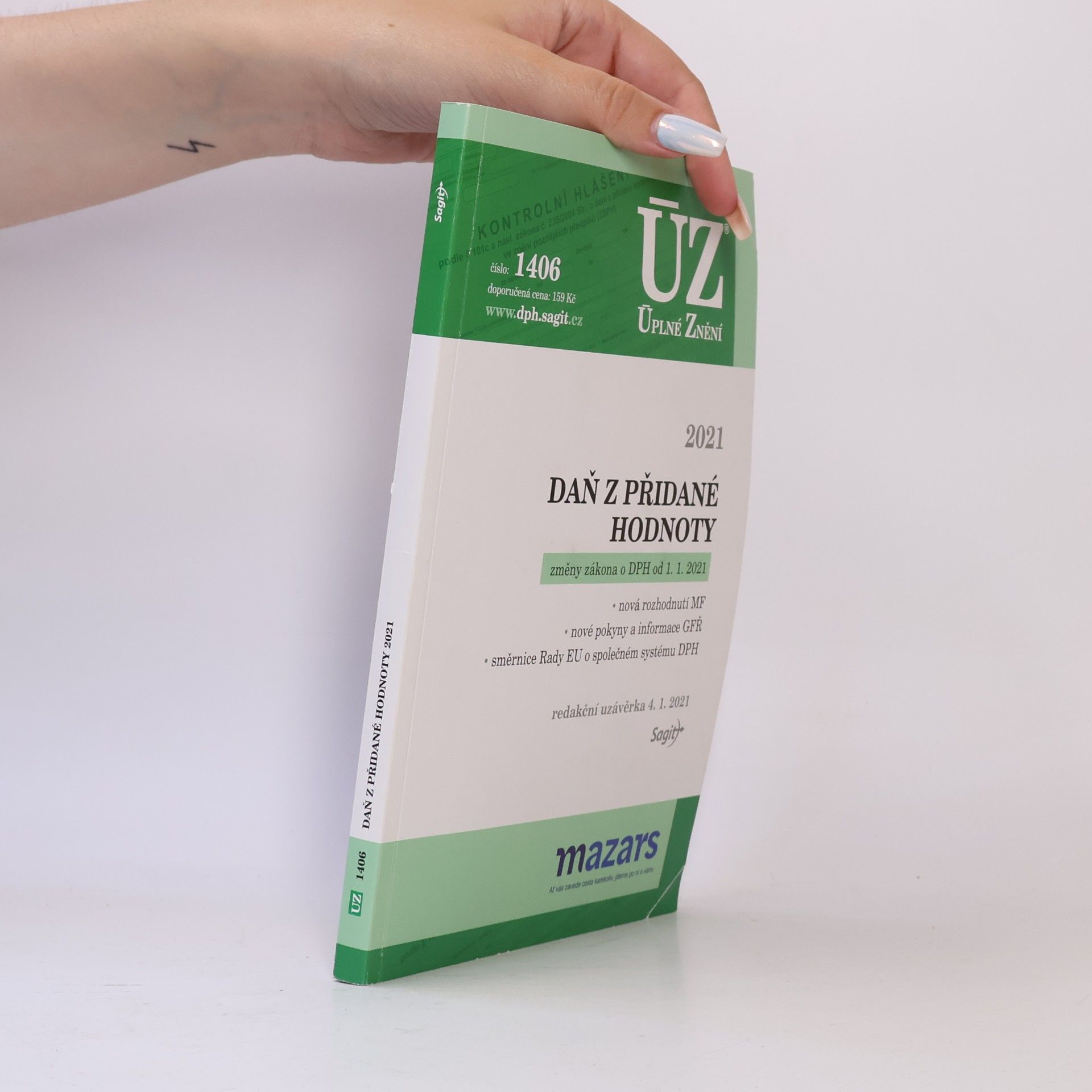 Various authors Úplné Znění č. 1406 : Daň z přidané hodnoty