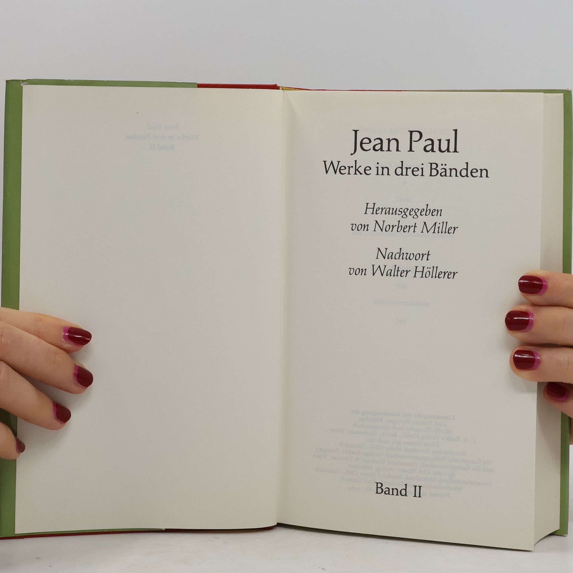 Jean Paul Jean Paul Werke in drei Bänden, Band 2