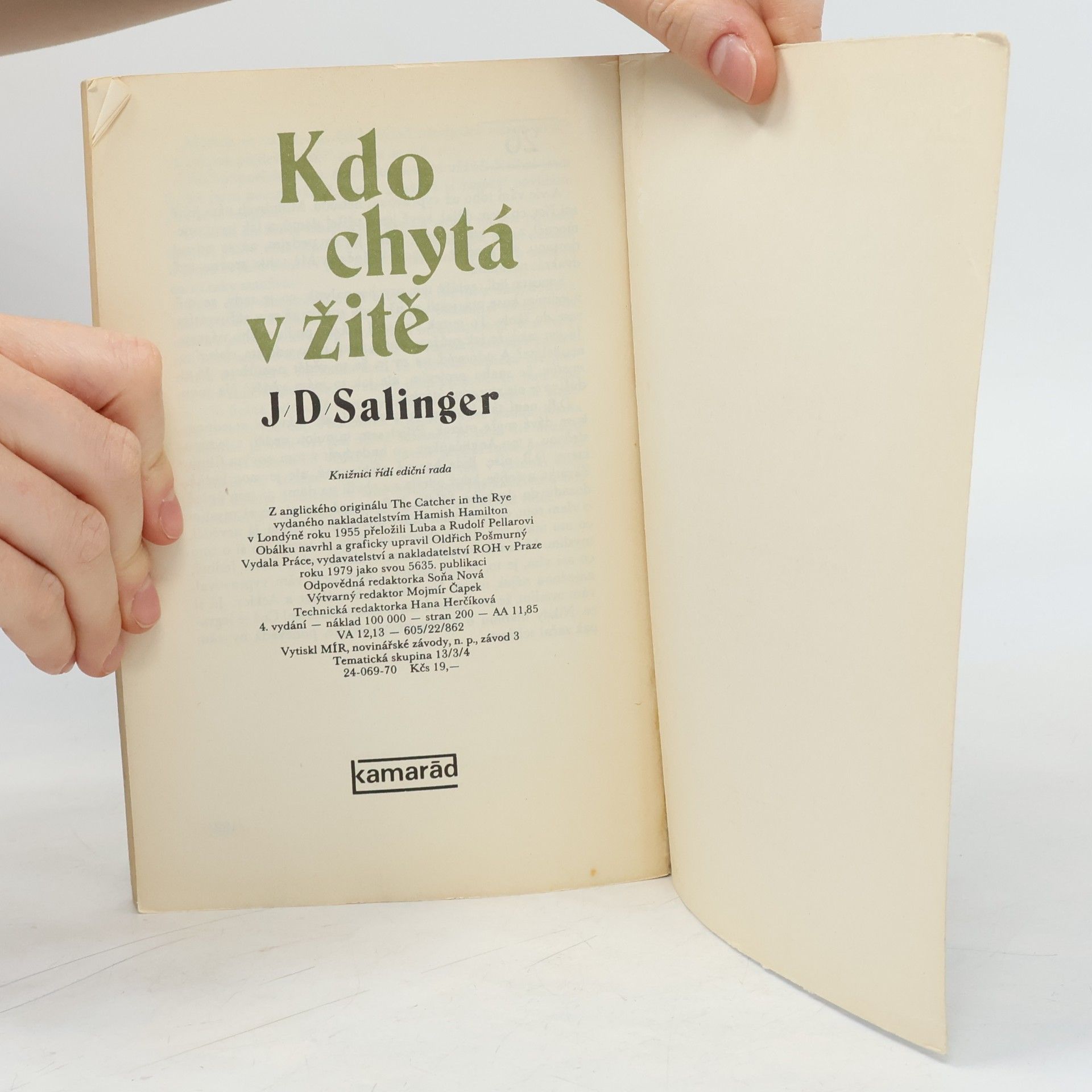 J. D. Salinger Kdo chytá v žitě