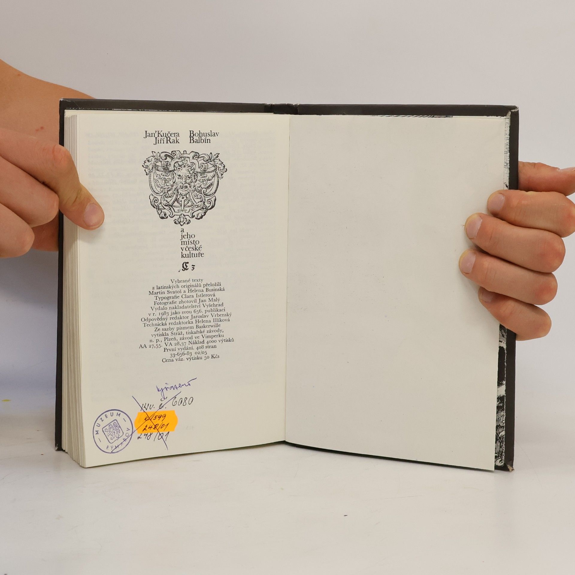 Autores varios Bohuslav Balbín a jeho místo v české kultuře