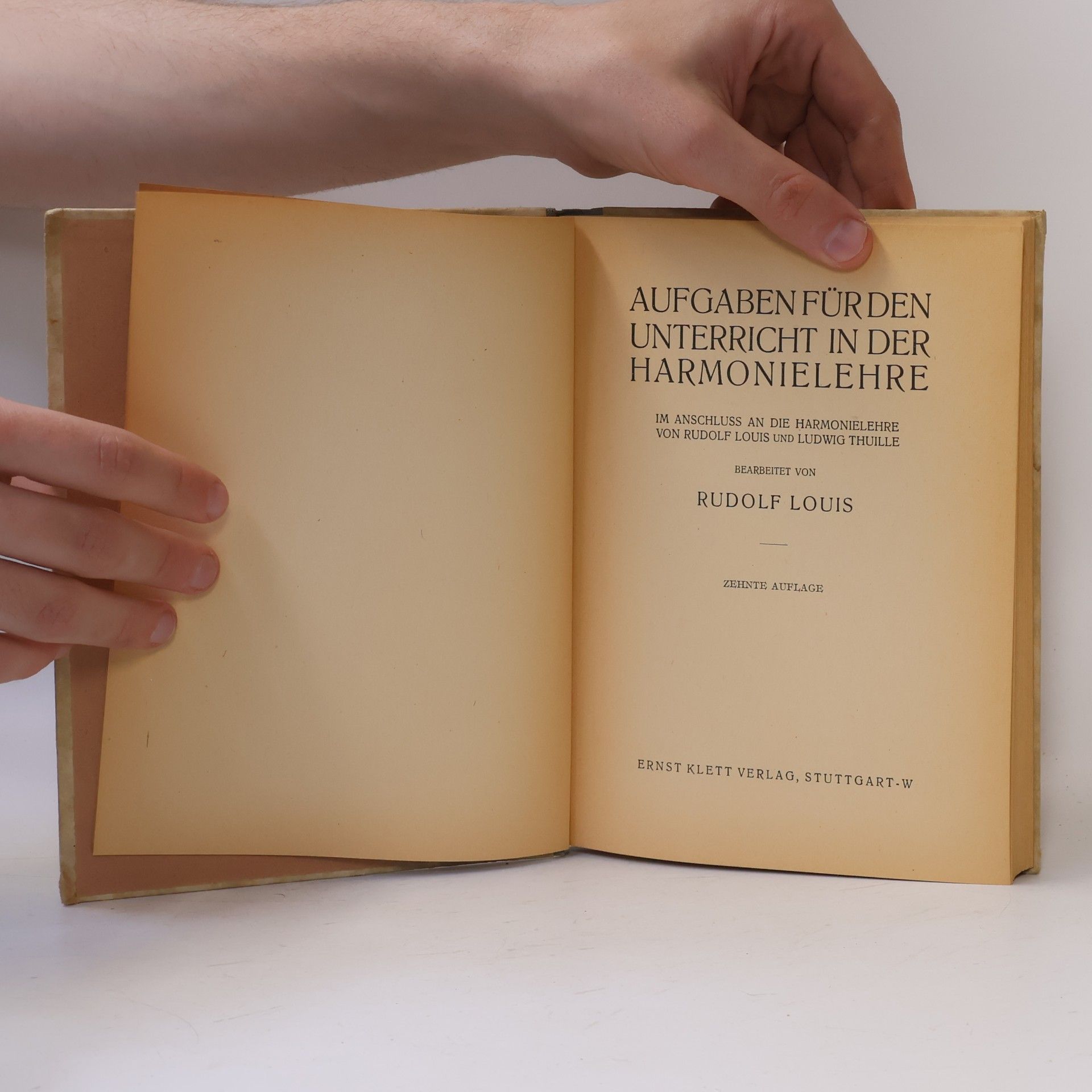 Rudolf Louis Aufgaben für den Unterricht in der Harmonielehre