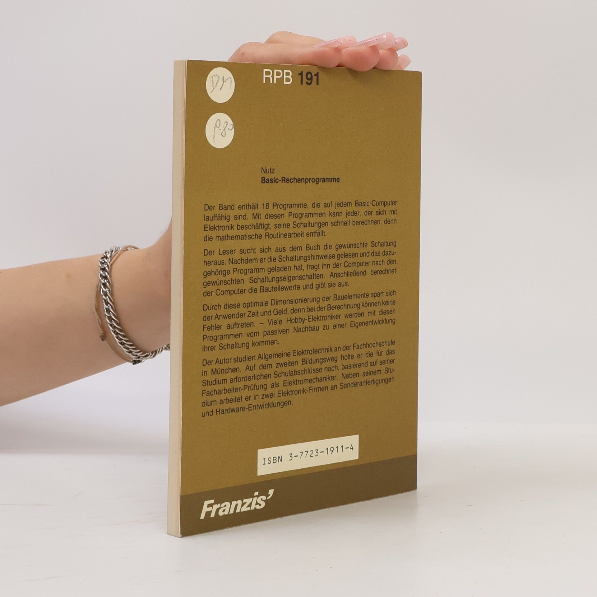 Karl F. Nutz RPB electronic Taschenbücher - 191: Basic-Rechenprogramme