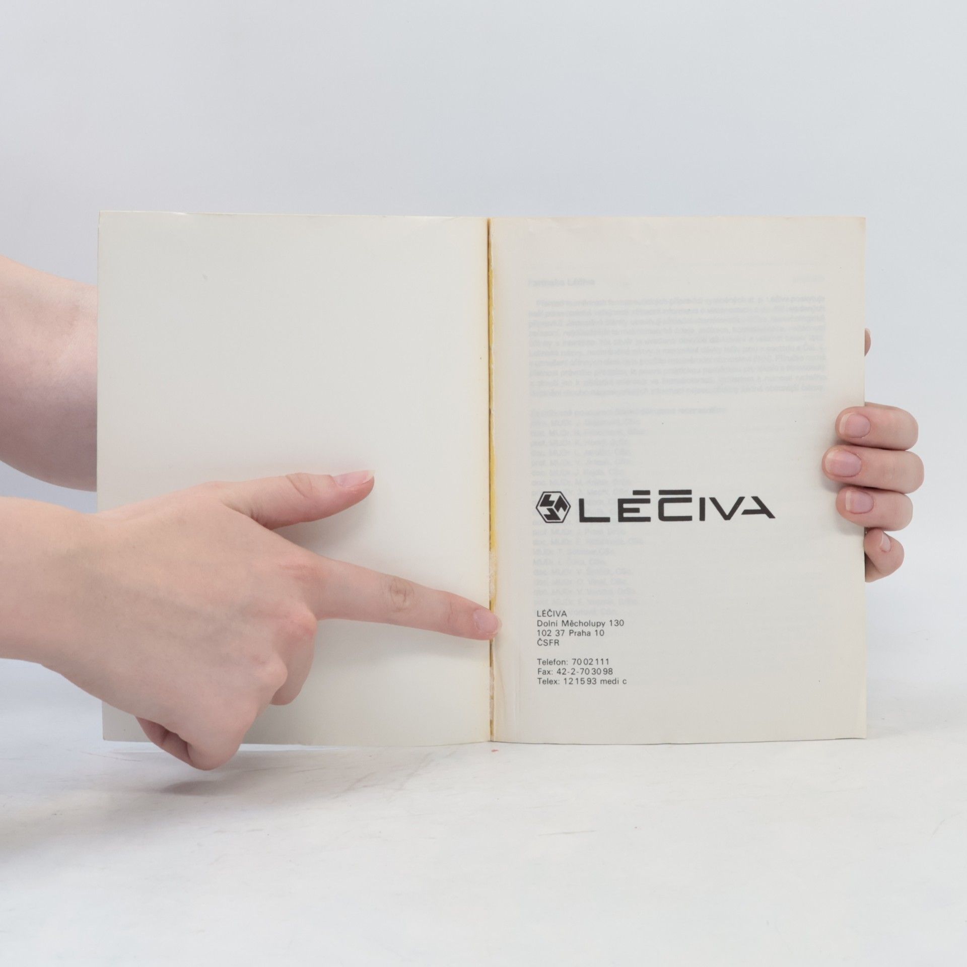 Kolektiv autorů Vademecum. Léčiva 1992