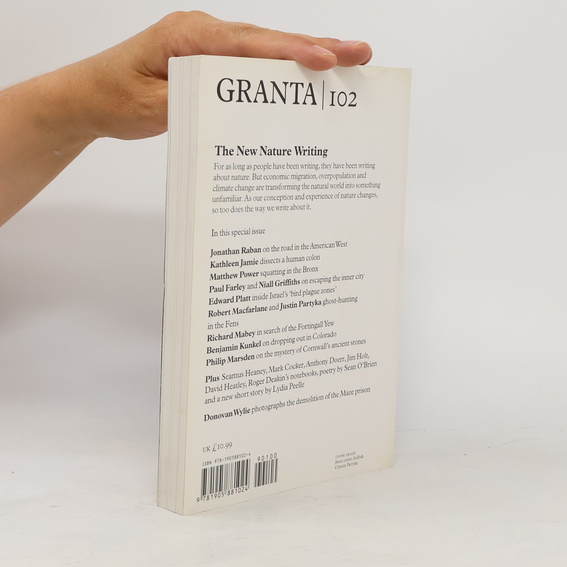 Jason Cowley Granta 102: the New Nature Writing