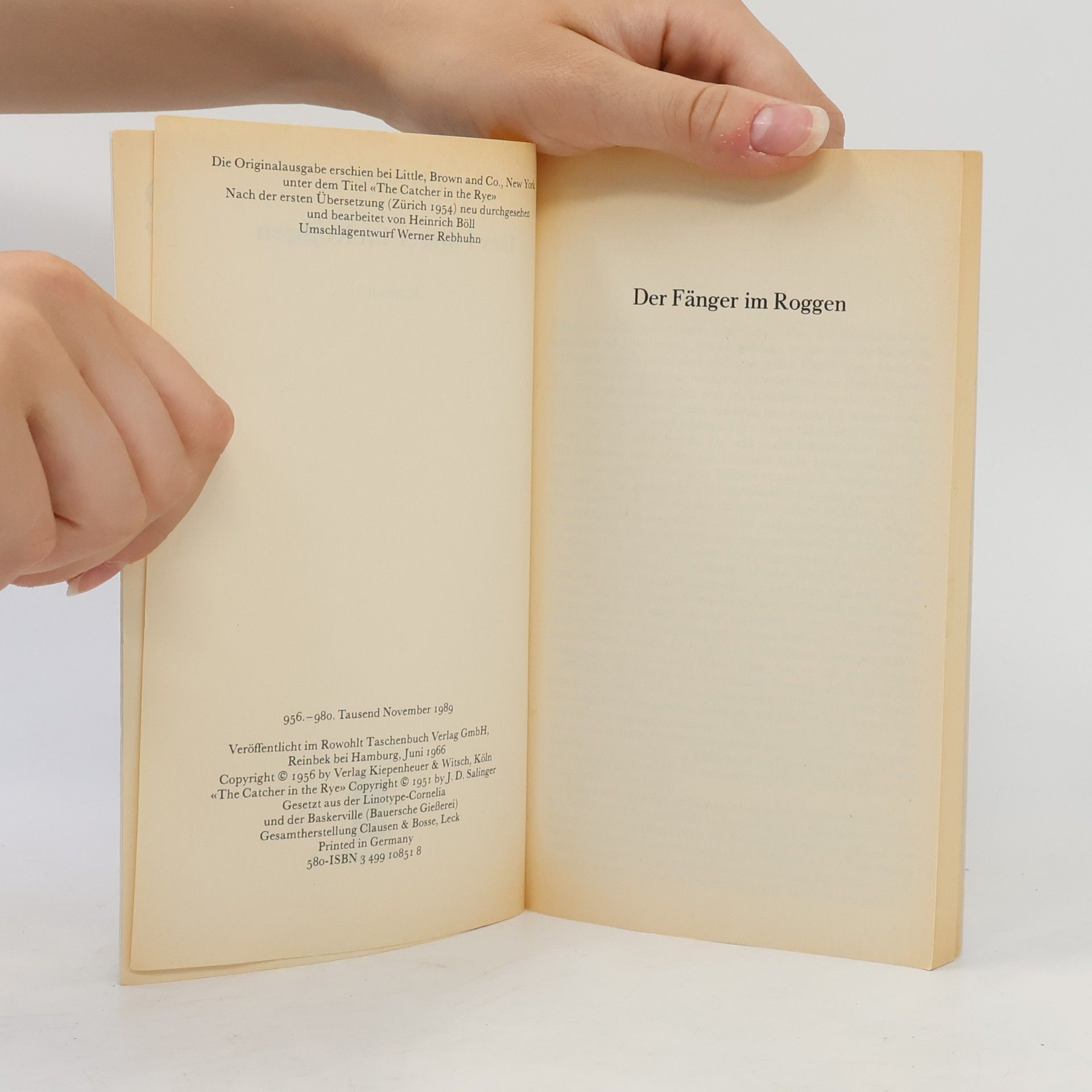 Jerome David Salinger Der fänger im roggen