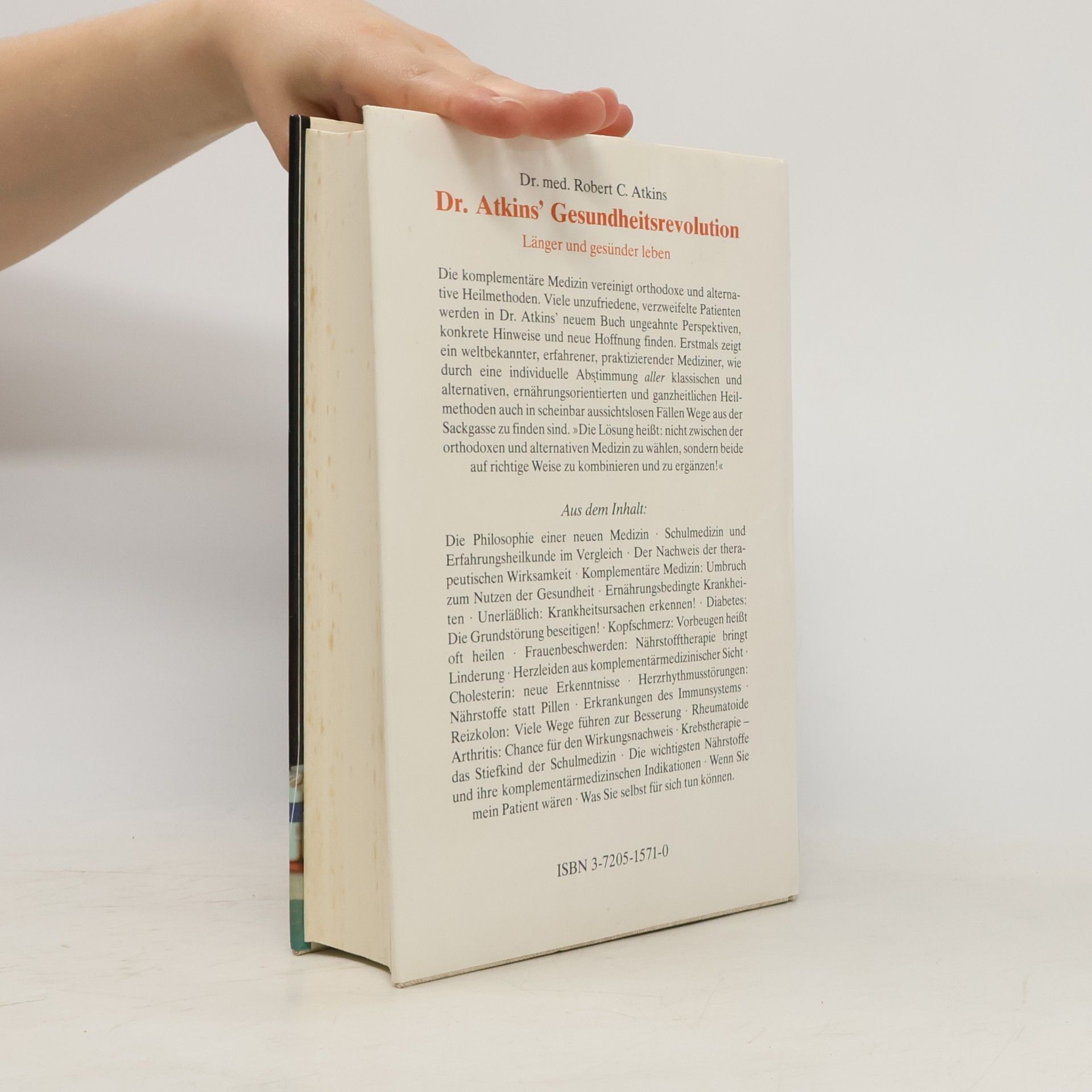 Robert Atkins D[okto]r Atkins' Gesundheitsrevolution