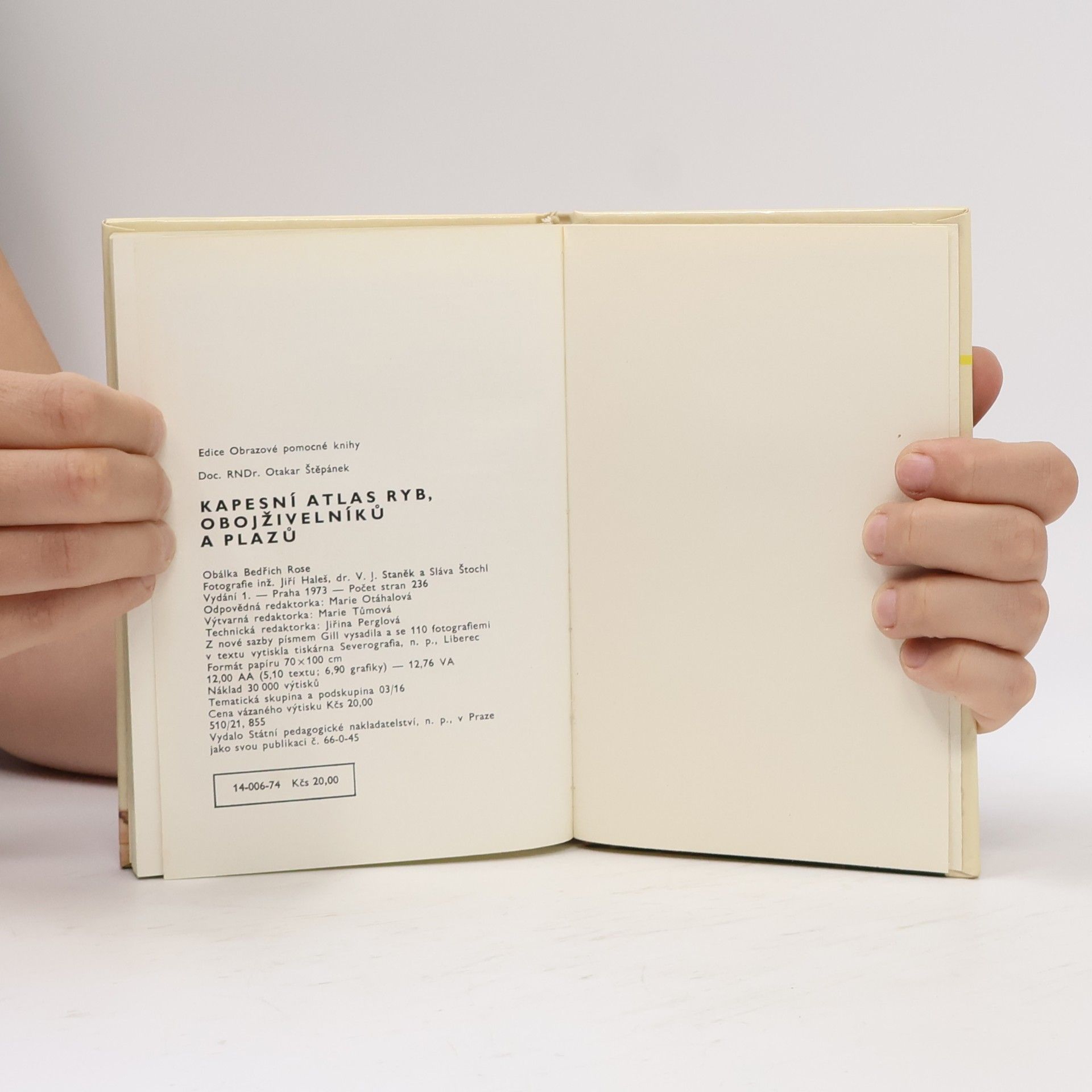 Otakar Štěpánek Kapesní atlas ryb, obojživelníků a plazů