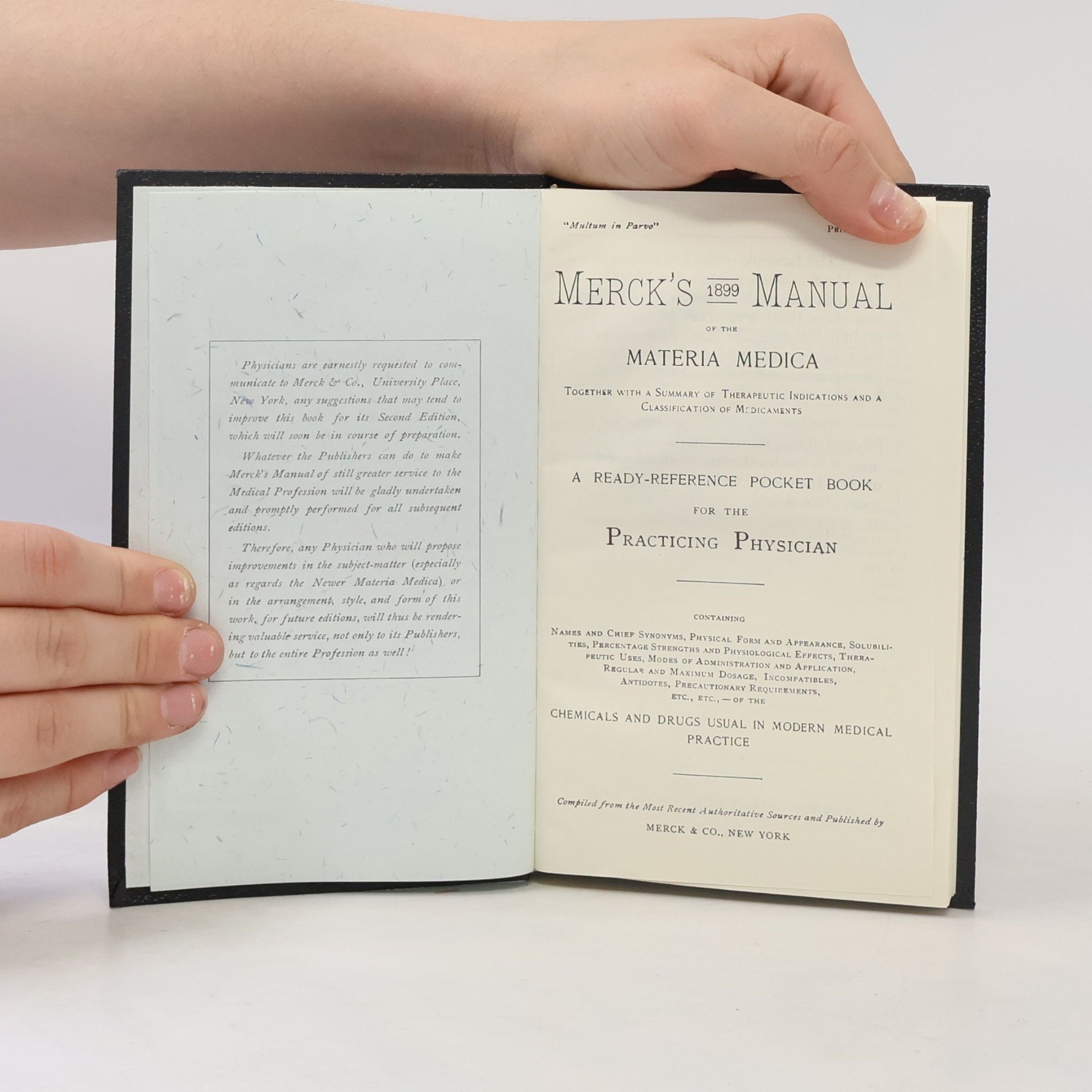 Autorenkollektiv Merck's Manual 1899