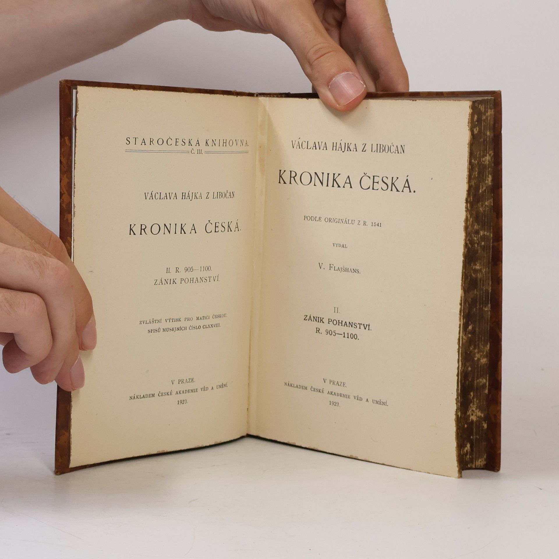 Václav Hájek z Libočan Kronika česká II.