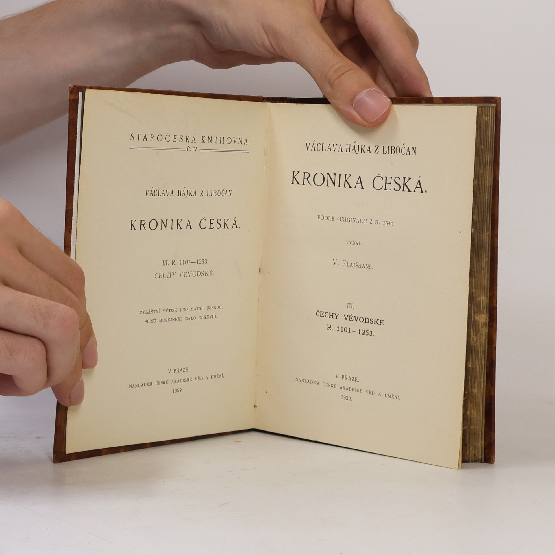 Václav Hájek z Libočan Kronika česká III.