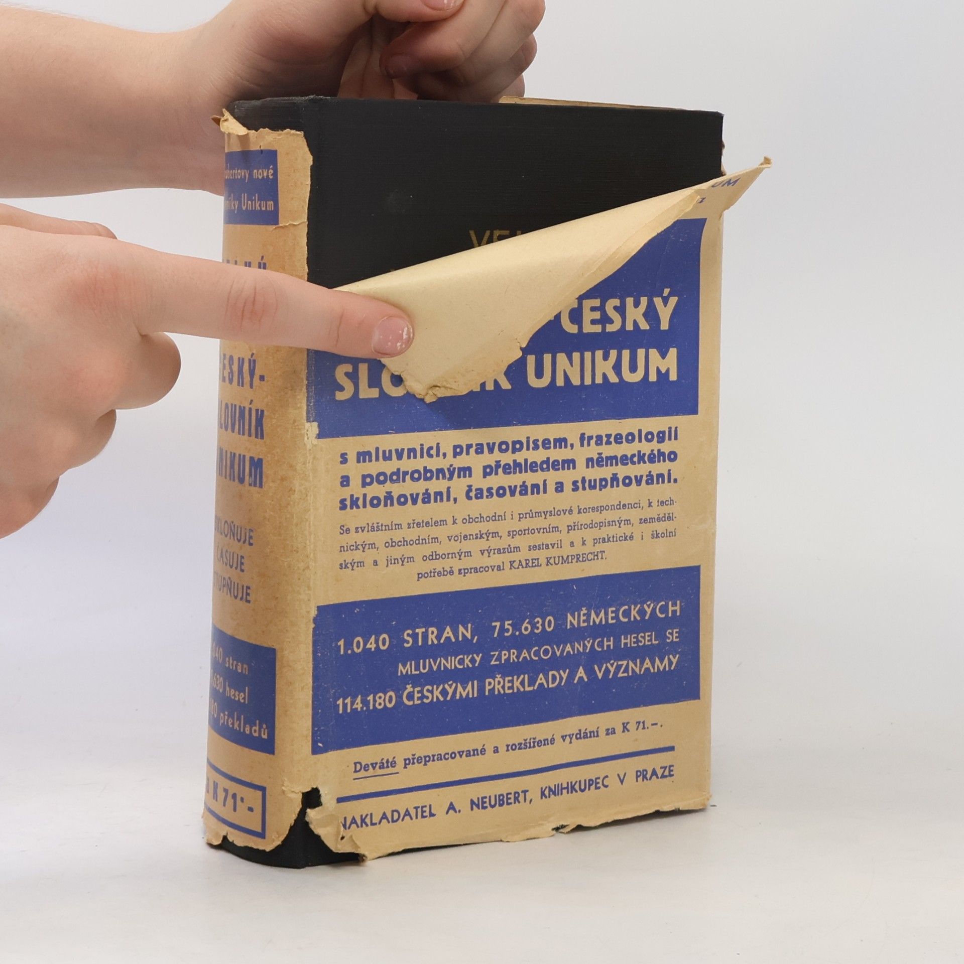 Karel Kumprecht Velký německo-český slovník Unikum