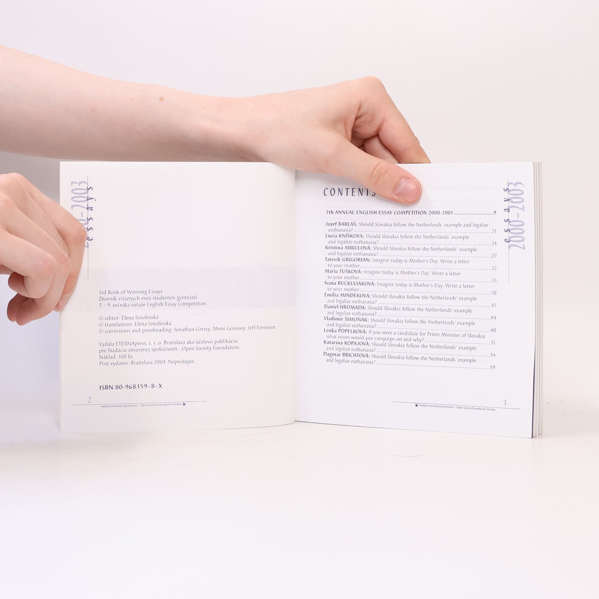 Elena Smolinská Book of Winning Essays 3